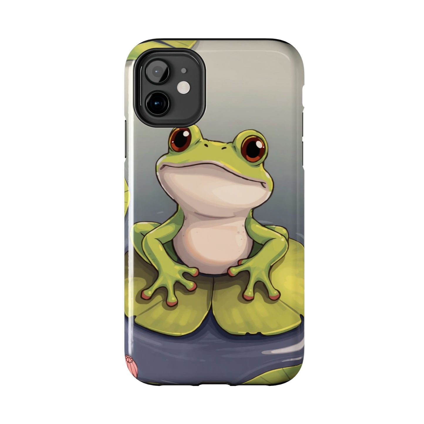Cute Frog Tough Phone Case - Durable Protection with Nature Vibe