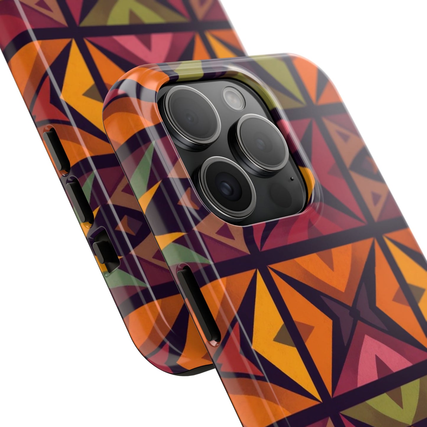 Vibrant Tribal Geometric Tough Phone Case - Colorful Protection for Your iPhone