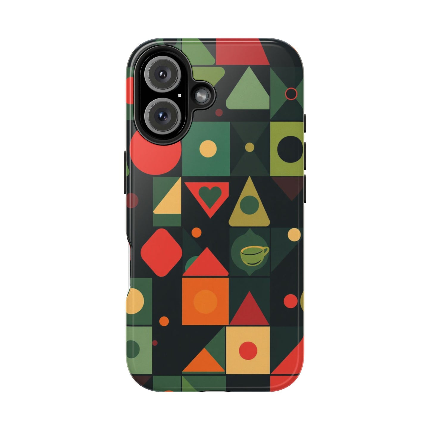 Vibrant Geometric Tough Phone Cases – Stylish Protection for Trendsetters - for iPhone