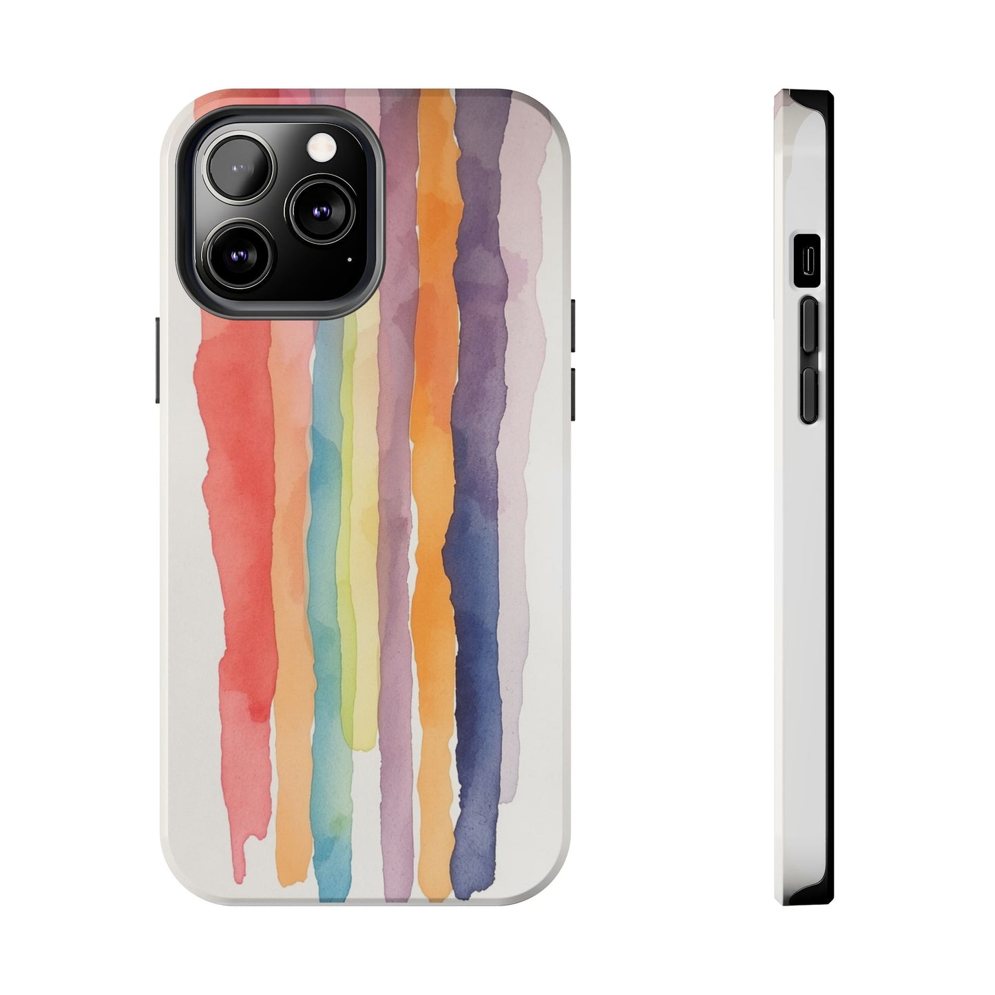 Colorful Watercolor Tough Phone Case - Stylish and Durable Cover for Creative Souls