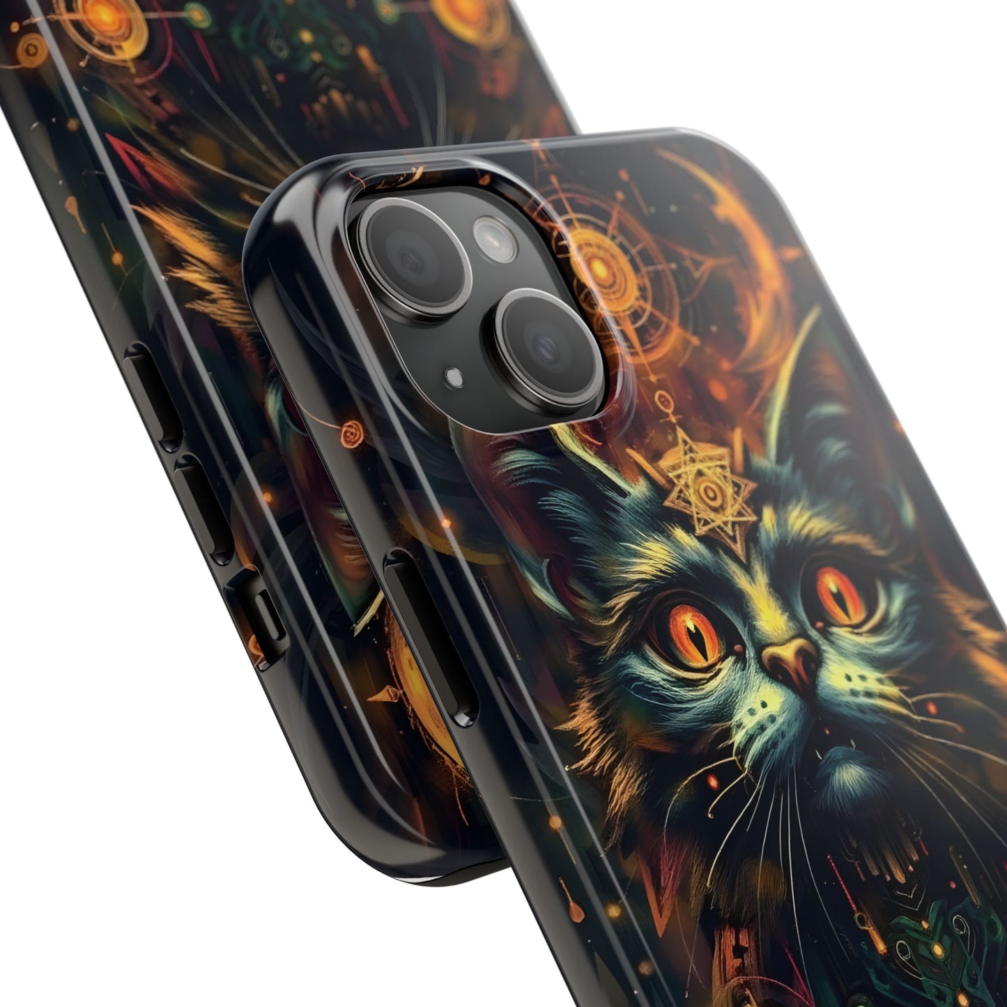 Mystical Cat Queen Tough Phone Case – Unique Protection for Cat Lovers - for iPhone