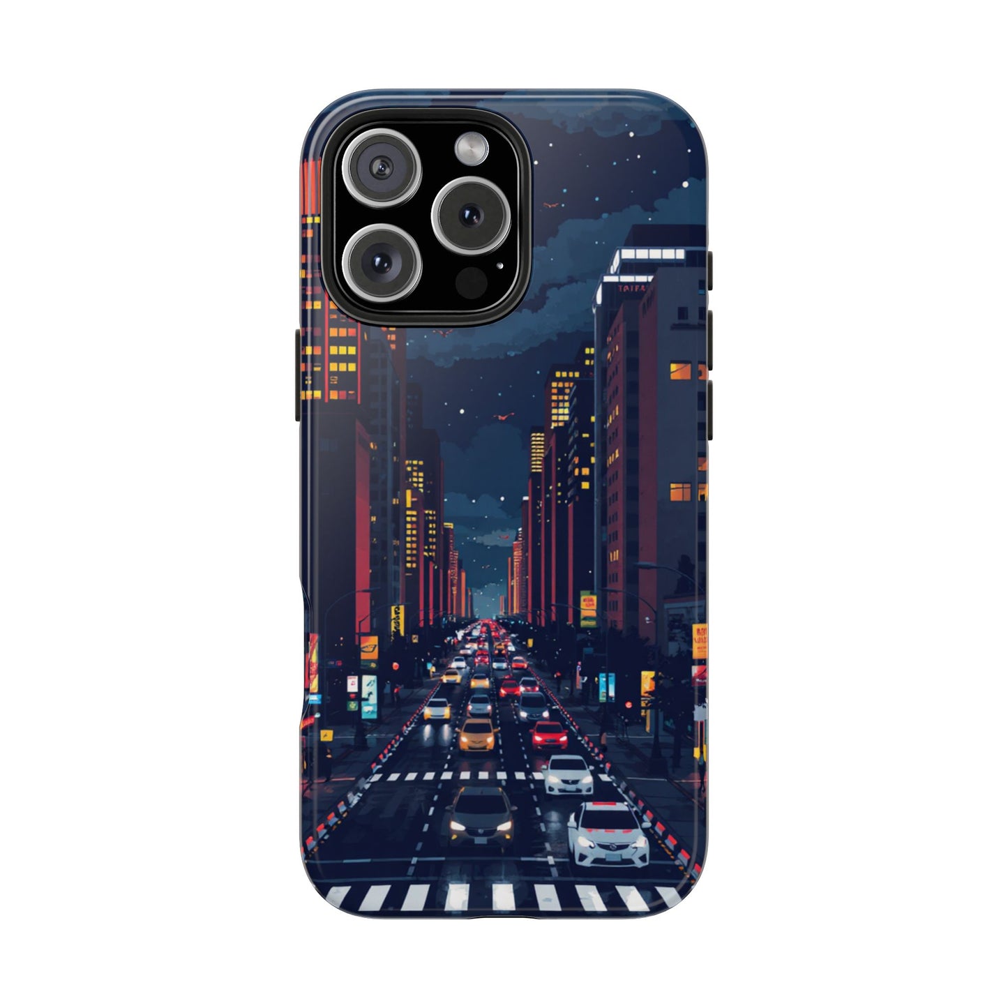 Urban Nightlife Tough Phone Case - Durable & Stylish Protection
