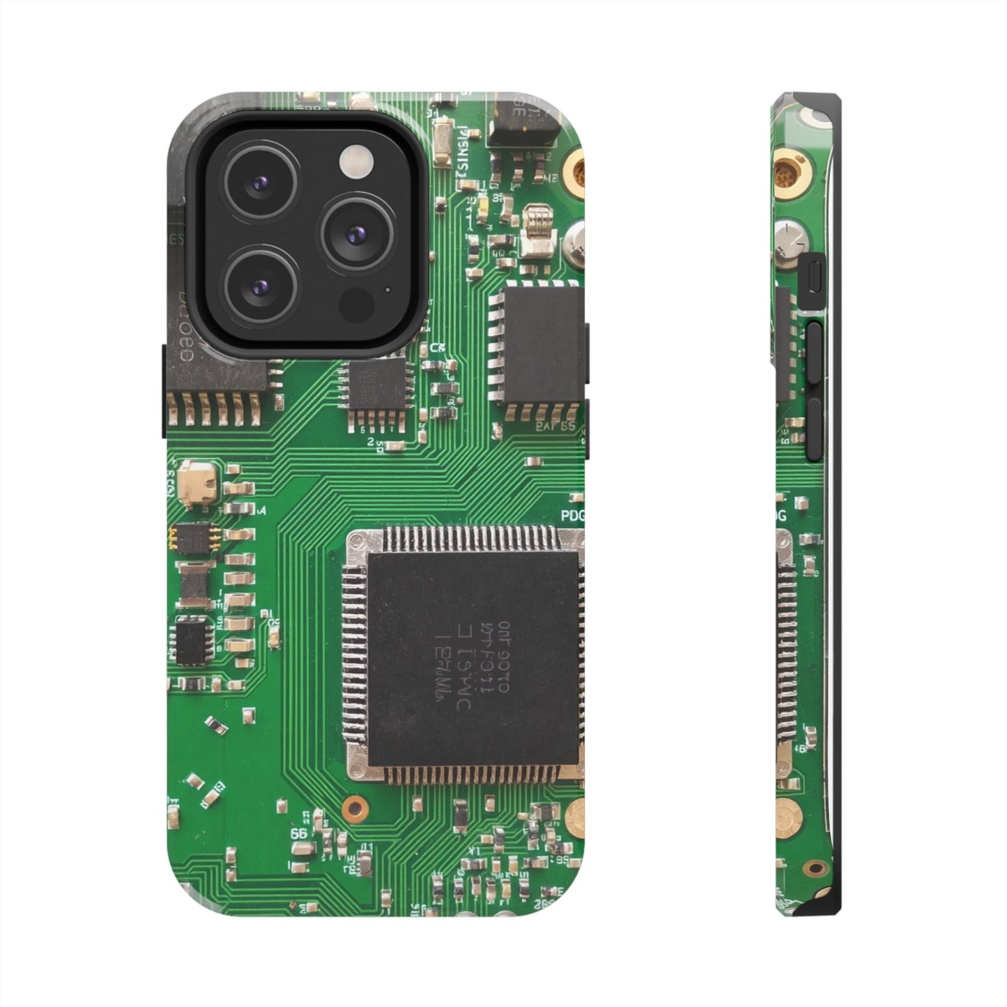 Circuit Board Tough Phone Case - Durable Tech Design