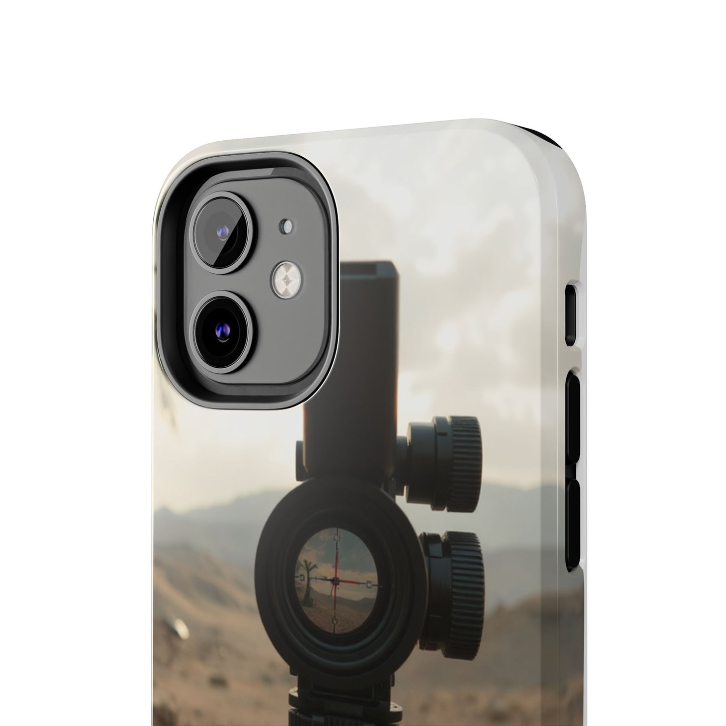 Tough Phone Case with Sniper Scope Design - Durable & Stylish Protection for Outdoors Enthusiasts