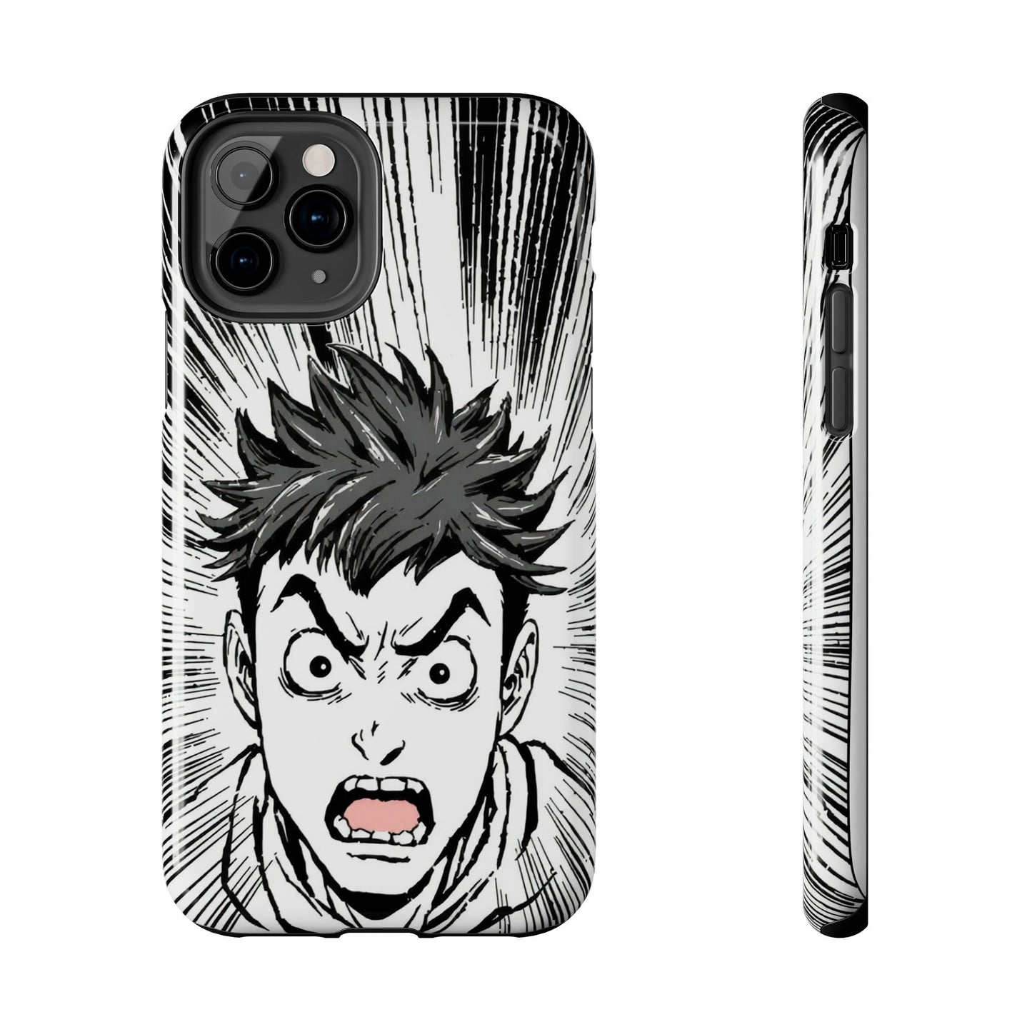 Intense Graphic Phone Case - Tough Design for Anime Fans