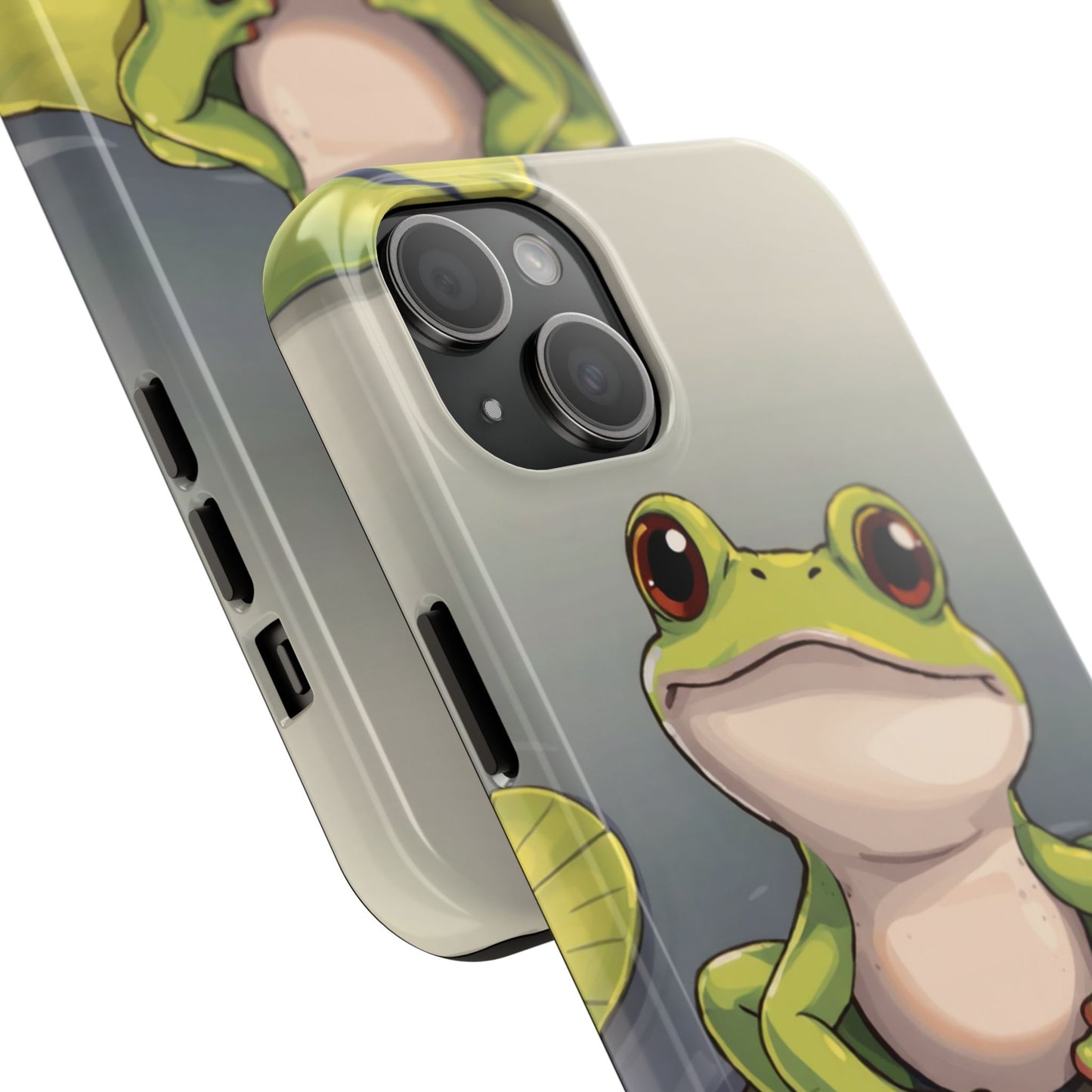 Cute Frog Tough Phone Case - Durable Protection with Nature Vibe