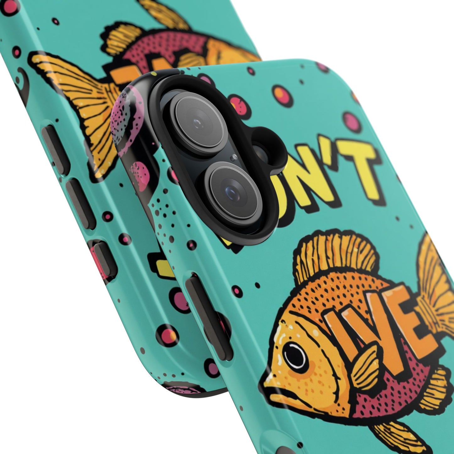 Catchy Fish-Themed Tough Phone Cases, Unique Gift for Fish Lovers, Durable Protection for Phones, Fun Aquatic Design, Ideal for Holidays