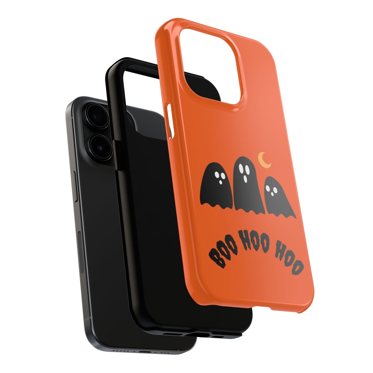 Halloween Ghost Phone Case - Boo Hoo Hoo Design - for iPhone