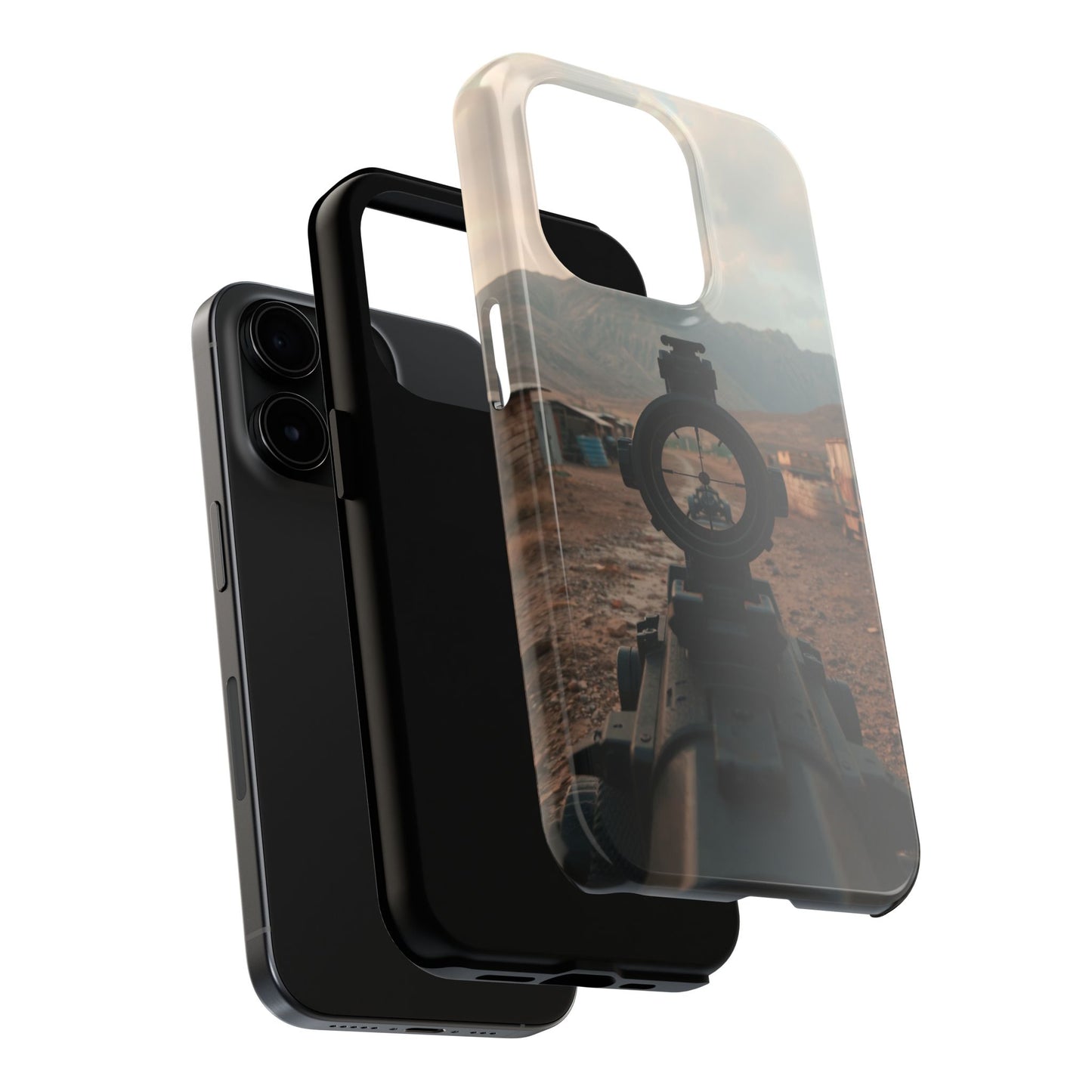 Tough Phone Case - Military Inspired Design with Sniper Scope