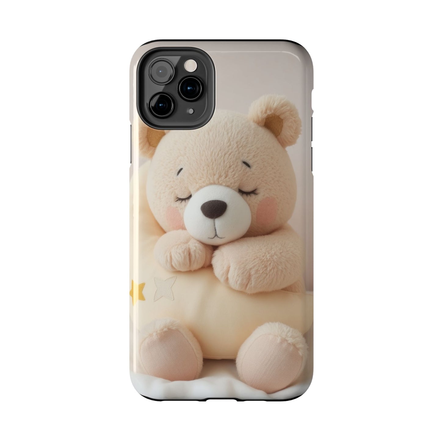 Cute Bear Tough Phone Case - Adorable Baby Animal Design for Kids & Adults