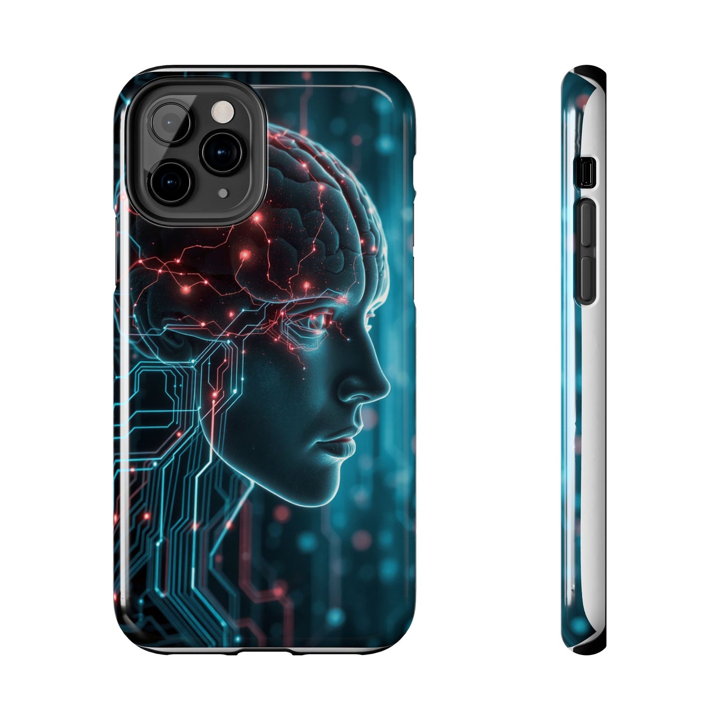Futuristic Brain Design Tough Phone Case