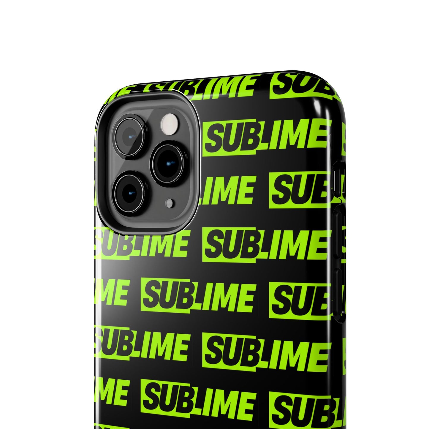 Sublime Text Pattern Tough Phone Case - Vibrant Protective Cover for iPhone