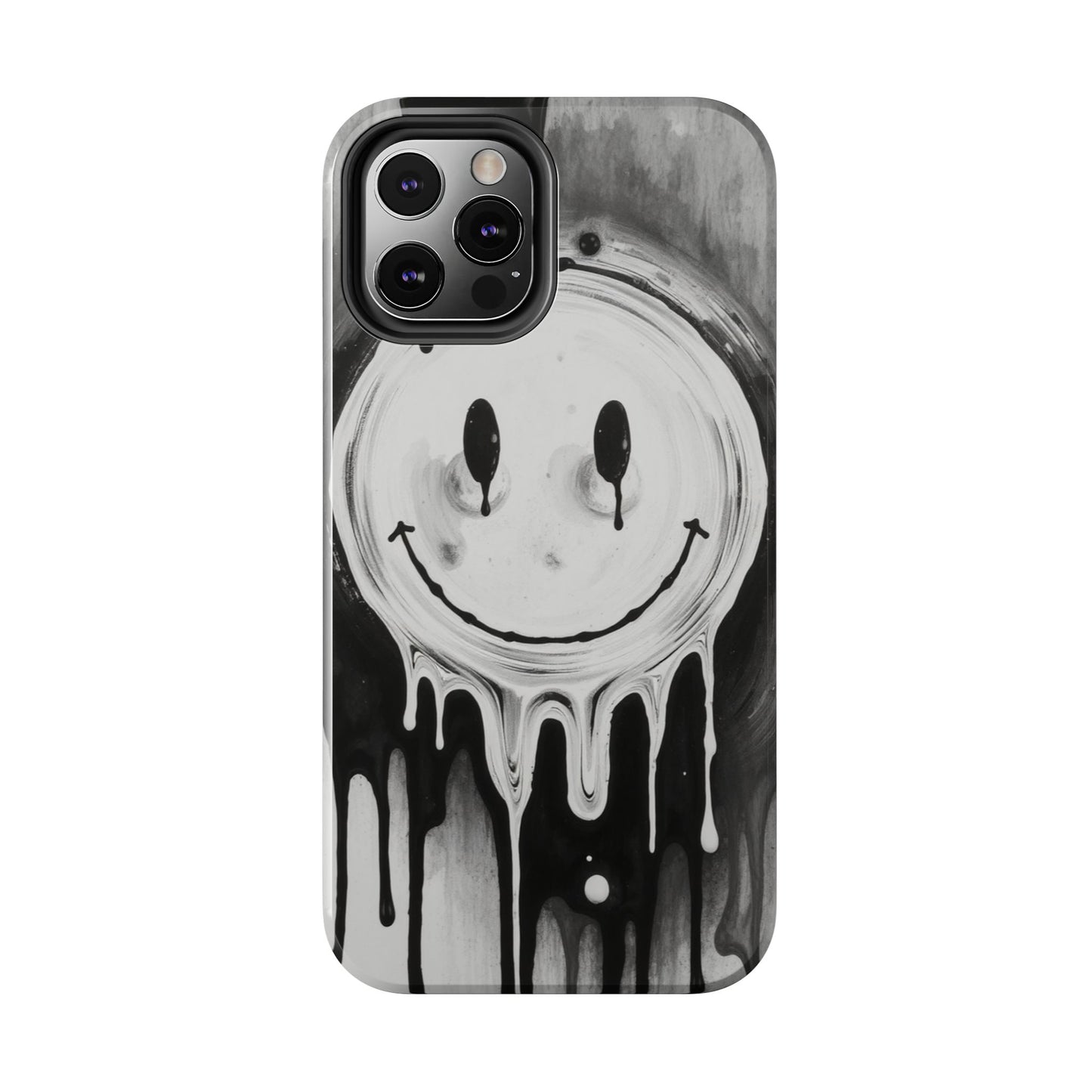 Dripping Smiley Tough Phone Case - Stylish & Durable Protection