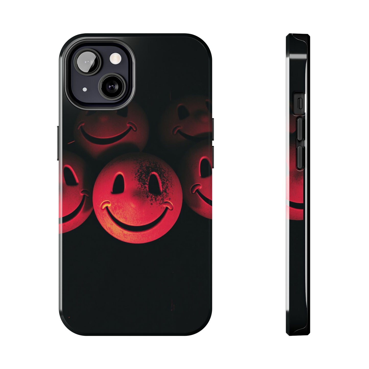 Smiley Face Tough Phone Case - Durable Protection with Fun Design