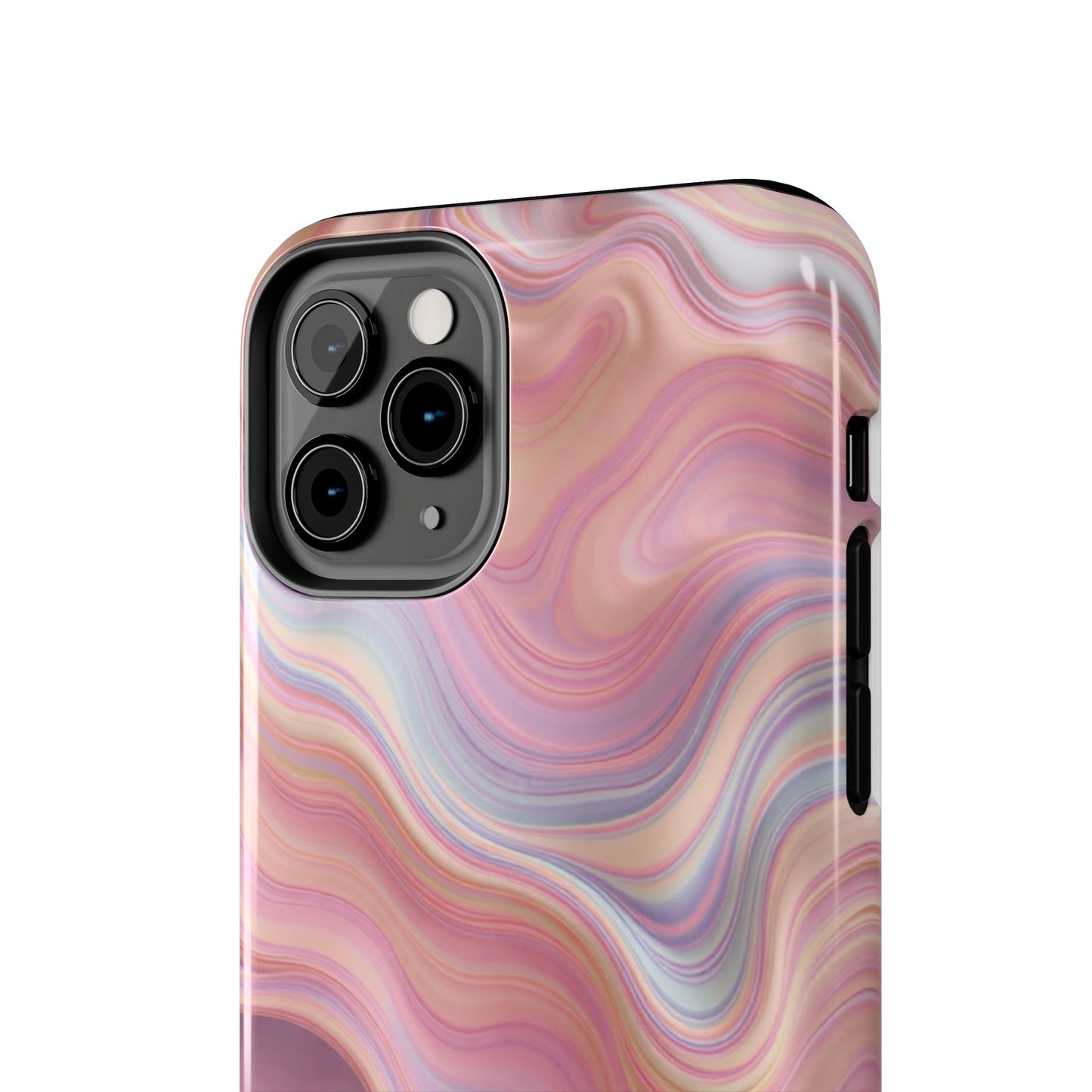 Stylish Tough Phone Cases - Abstract Pink Marble Design