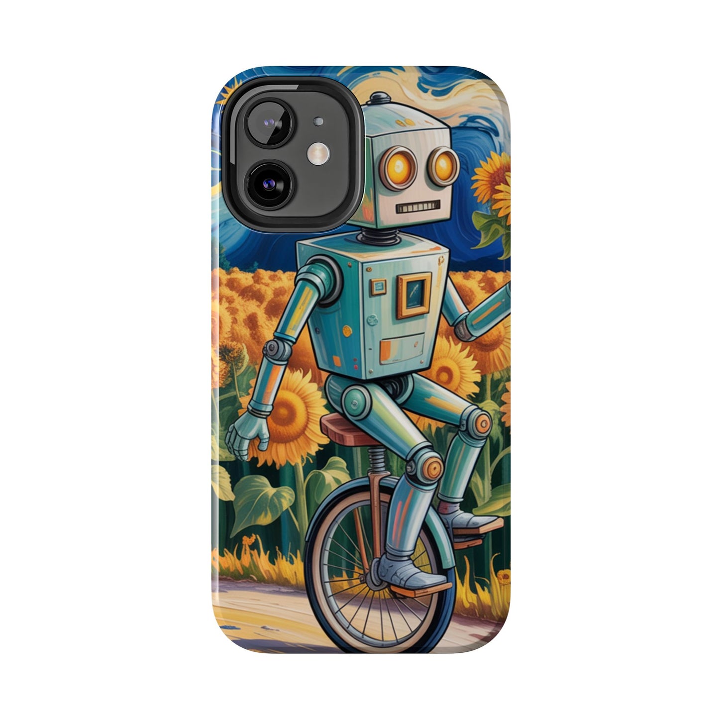 Robot Cycle Tough Phone Case - Durable & Unique Design