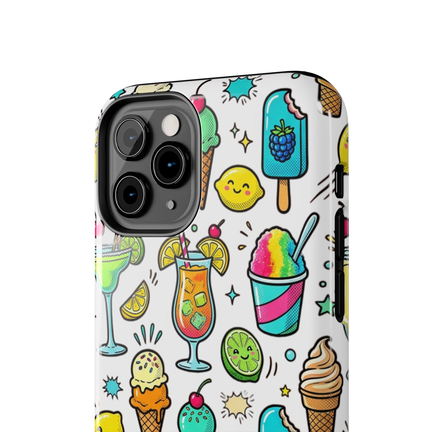 Tough Phone Case — Summer Ice Cream & Cocktails Pattern