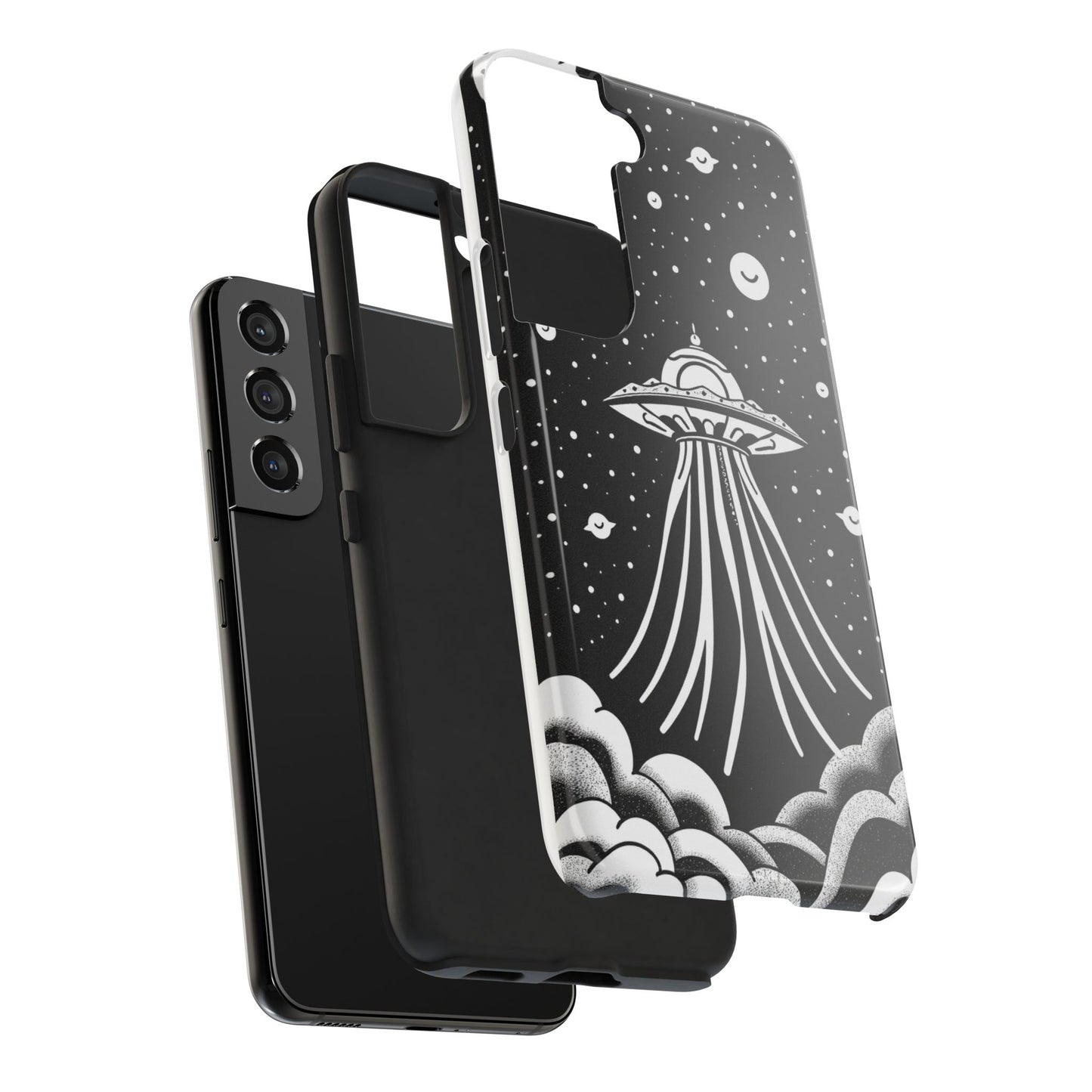 Galaxy UFO Tough Phone Case - Durable Protection with Unique Space Design