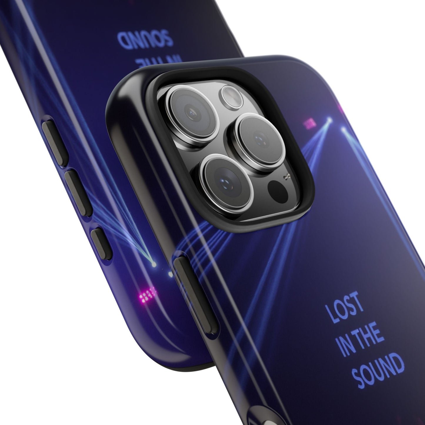 Vibrant Tough Phone Case - 'Lost in the Sound' Design for Music Lovers
