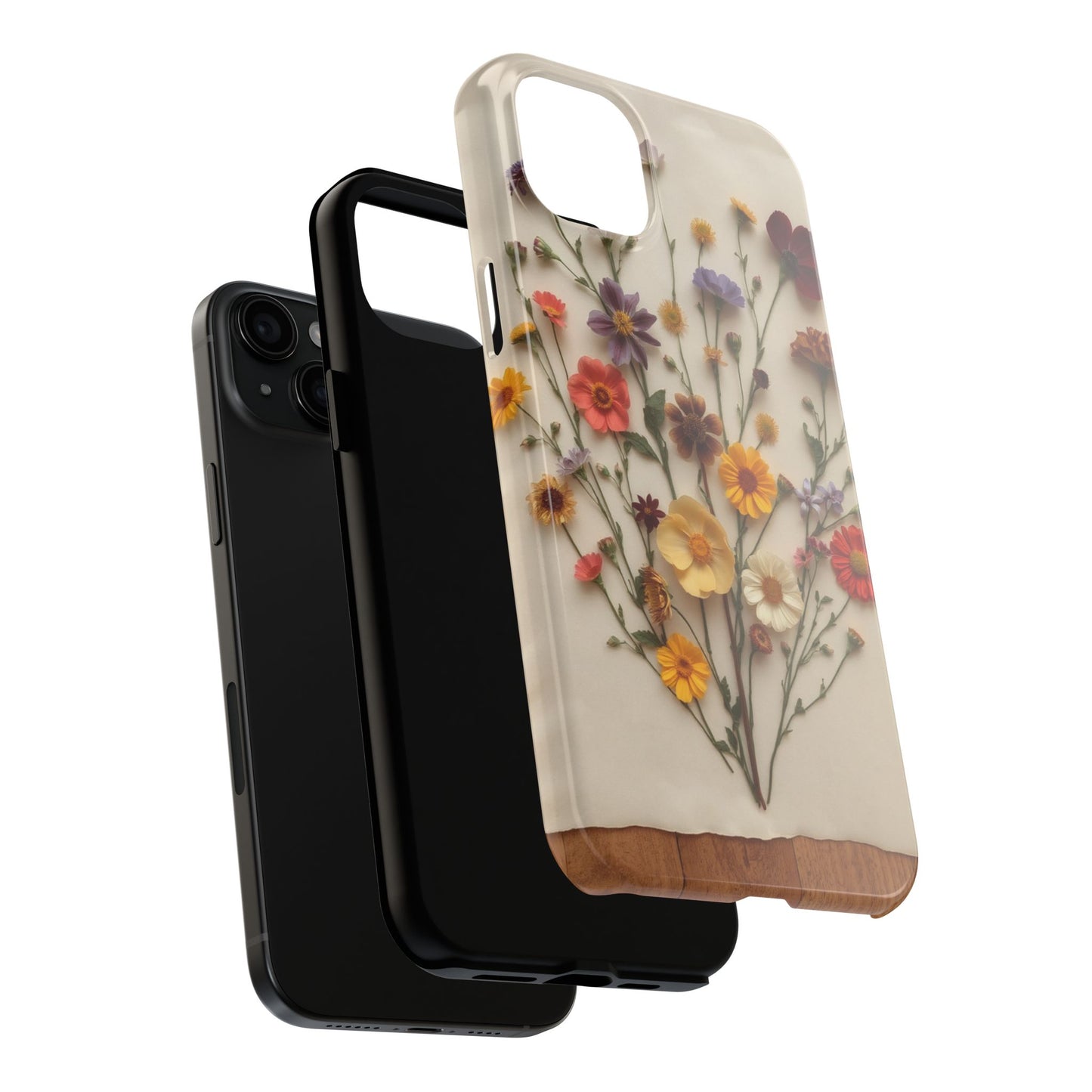 Floral Tough Phone Case - Durable Protection with Nature-Inspired Design
