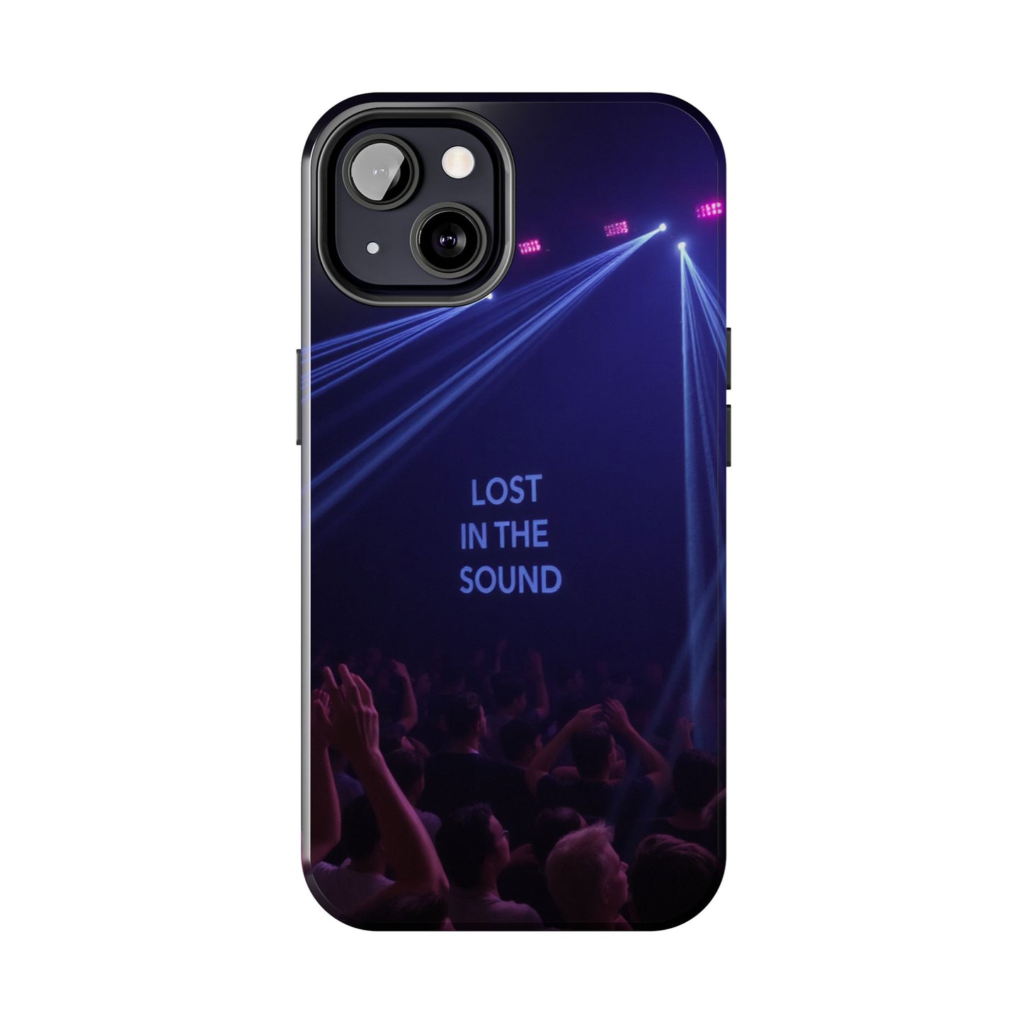 Vibrant Tough Phone Case - 'Lost in the Sound' Design for Music Lovers