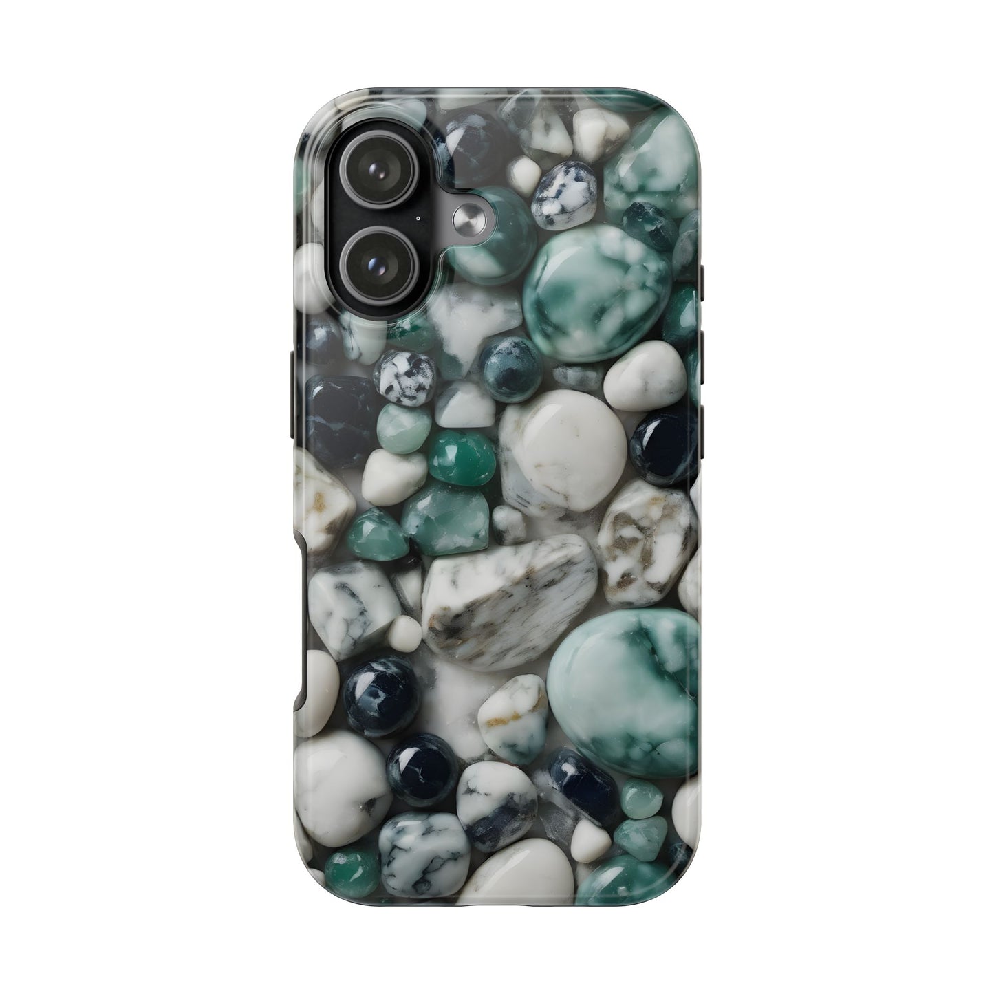 Small Rocks Pattern Tough Phone Case - Stylish & Durable Protection - for iPhone