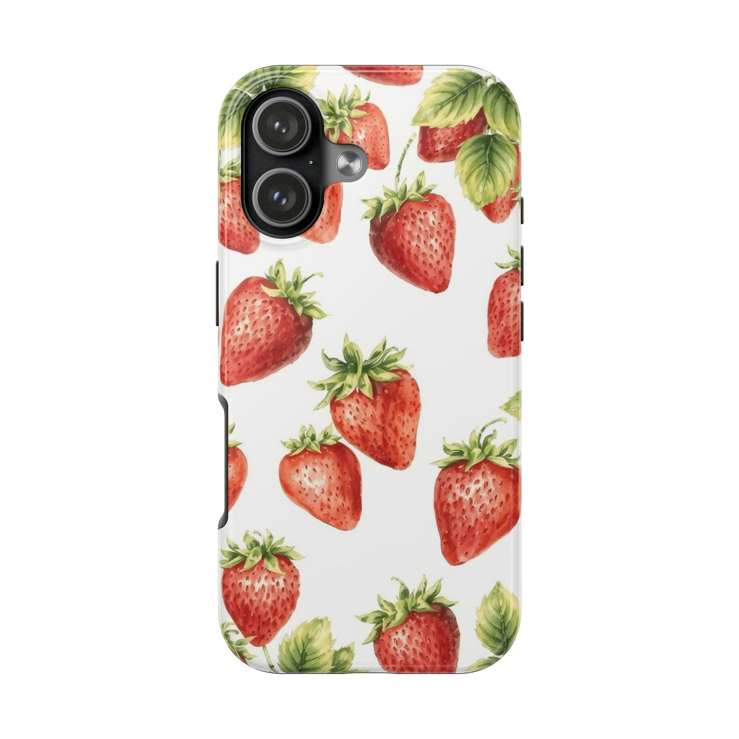 Strawberry Tough Phone Case - Durable Protection with a Fresh Design - for iPhone