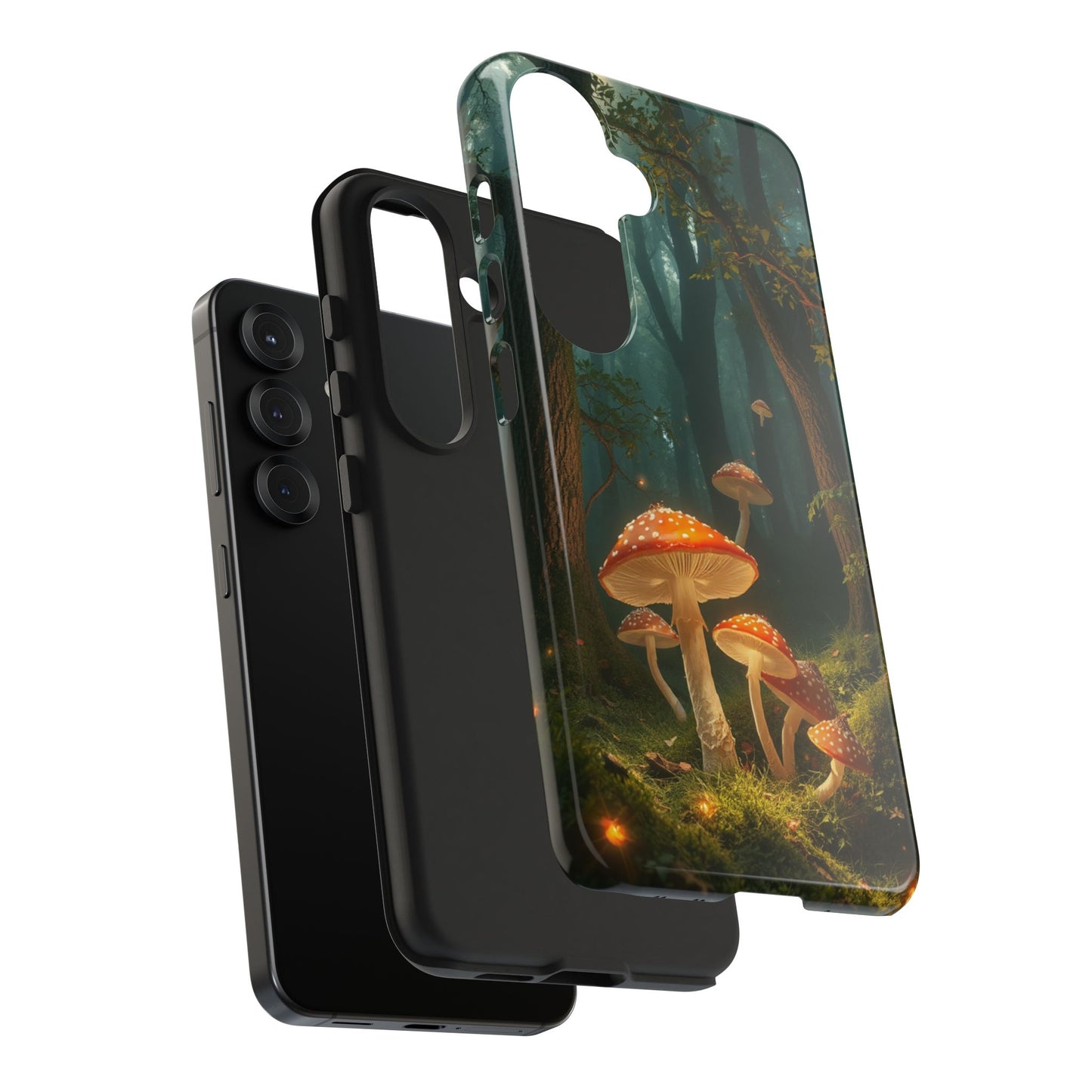 Whimsical Mushroom Tough Phone Case - Forest Fantasy Design