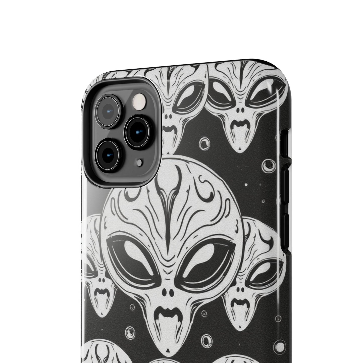 Alien Pattern Tough Phone Case - Durable Protection with Out-of-This-World Design