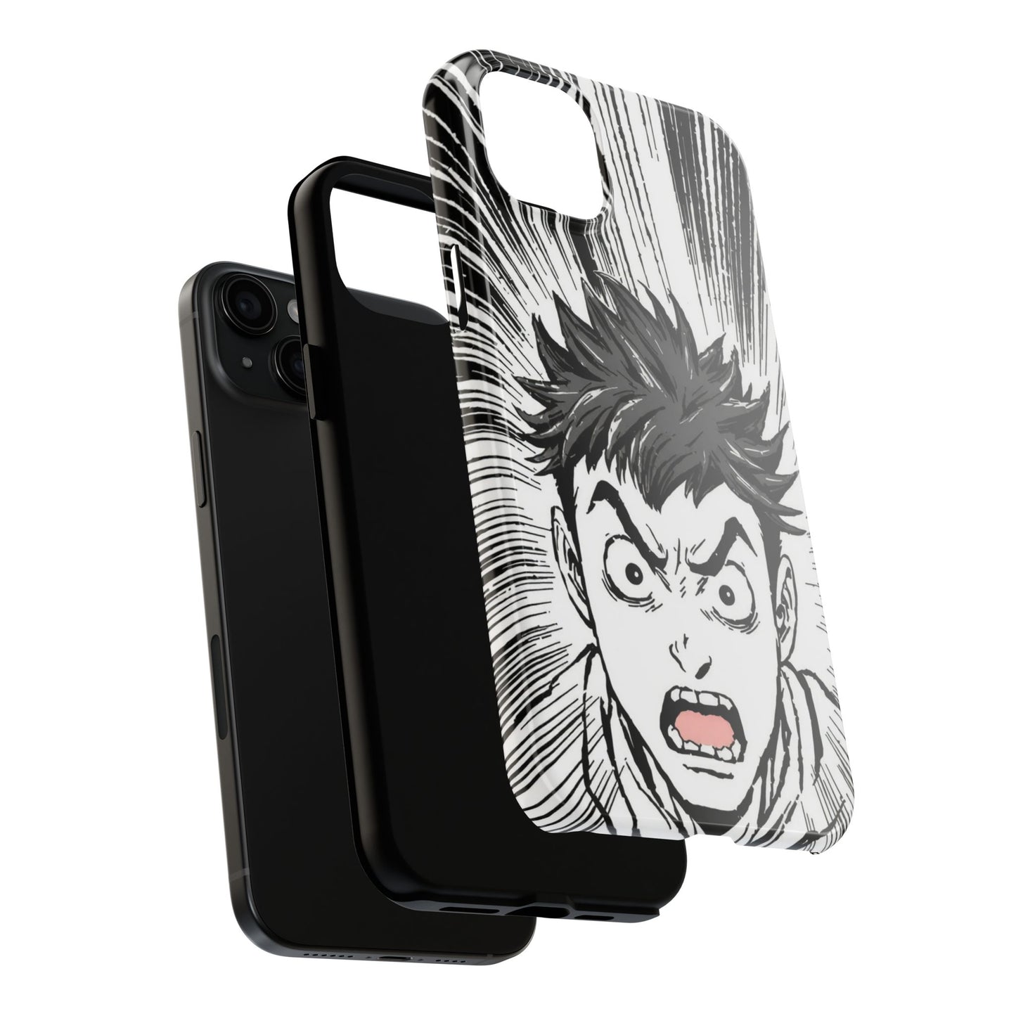 Intense Graphic Phone Case - Tough Design for Anime Fans
