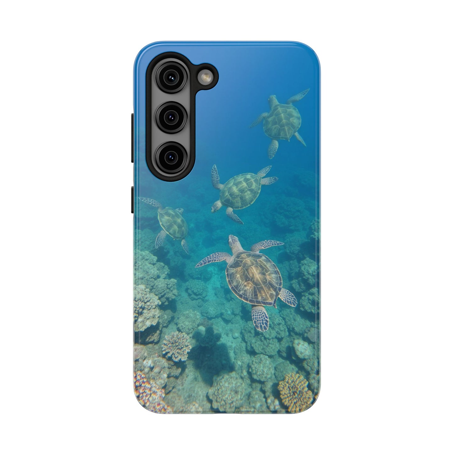 Ocean Turtle Tough Phone Cases - Durable Protection with Marine Art