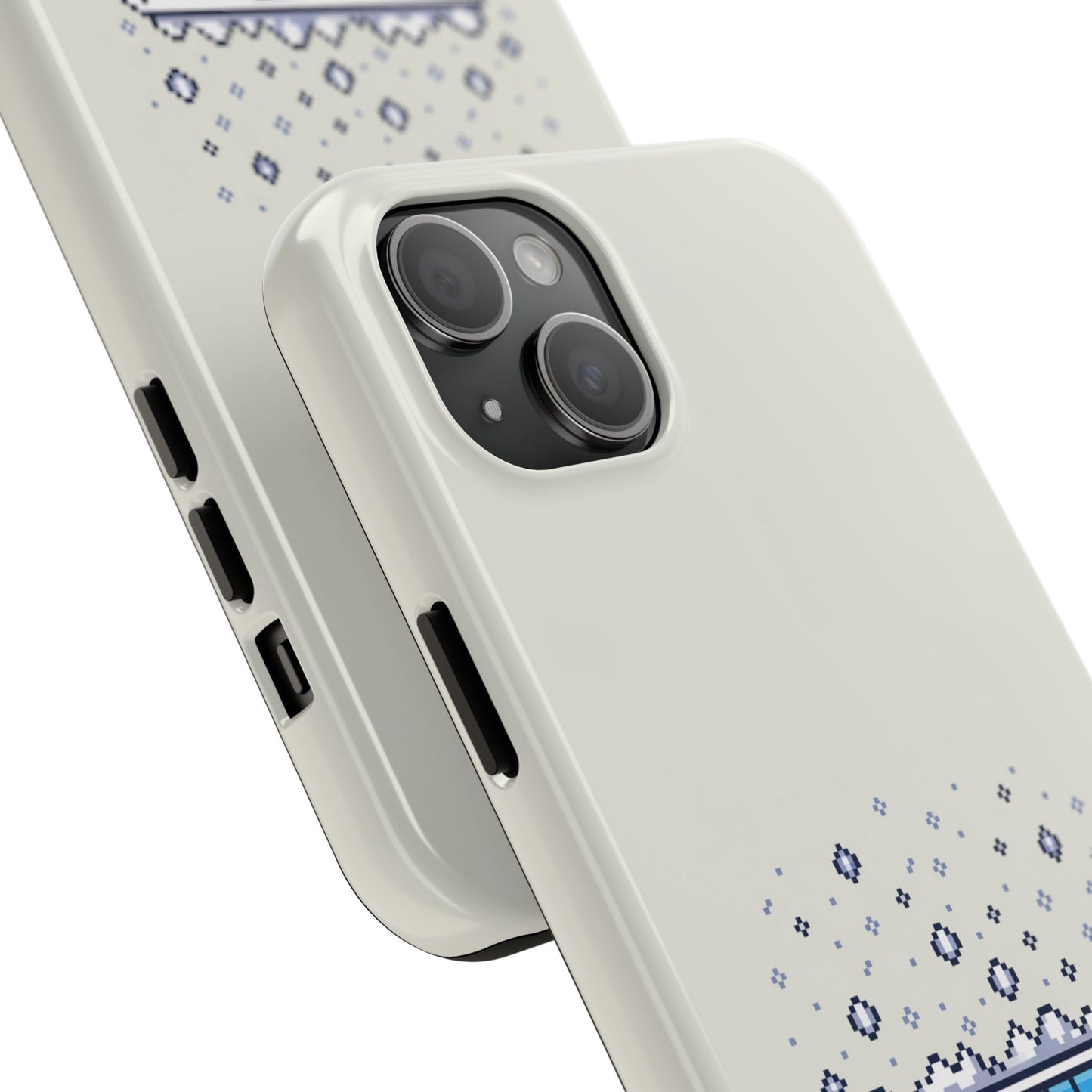 Snowy Vibe Tough Phone Case - Let It Snow Loading Design Pixel Art