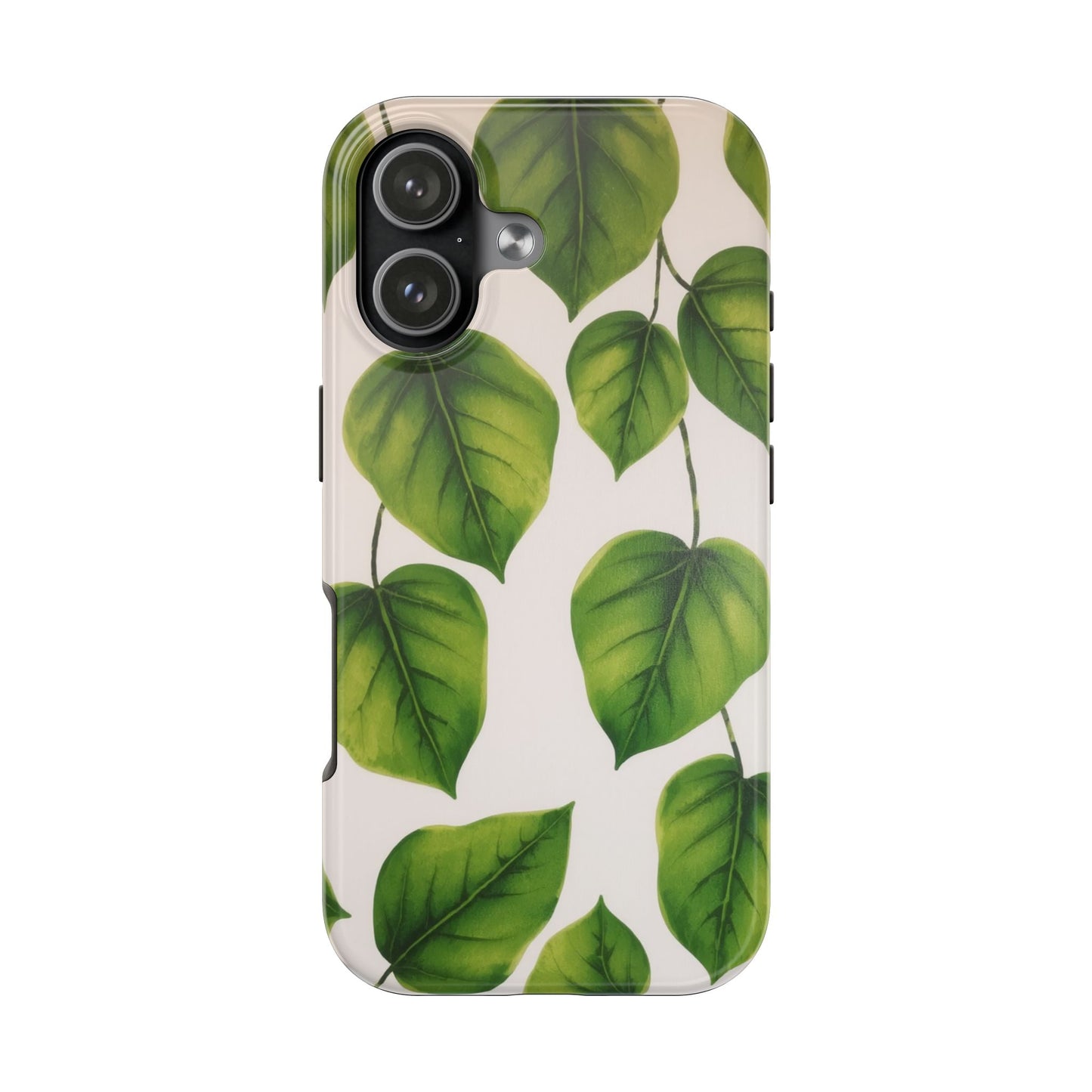 Tough Phone Cases with Green Leaf Design | Eco-Friendly Protection for Nature Lovers