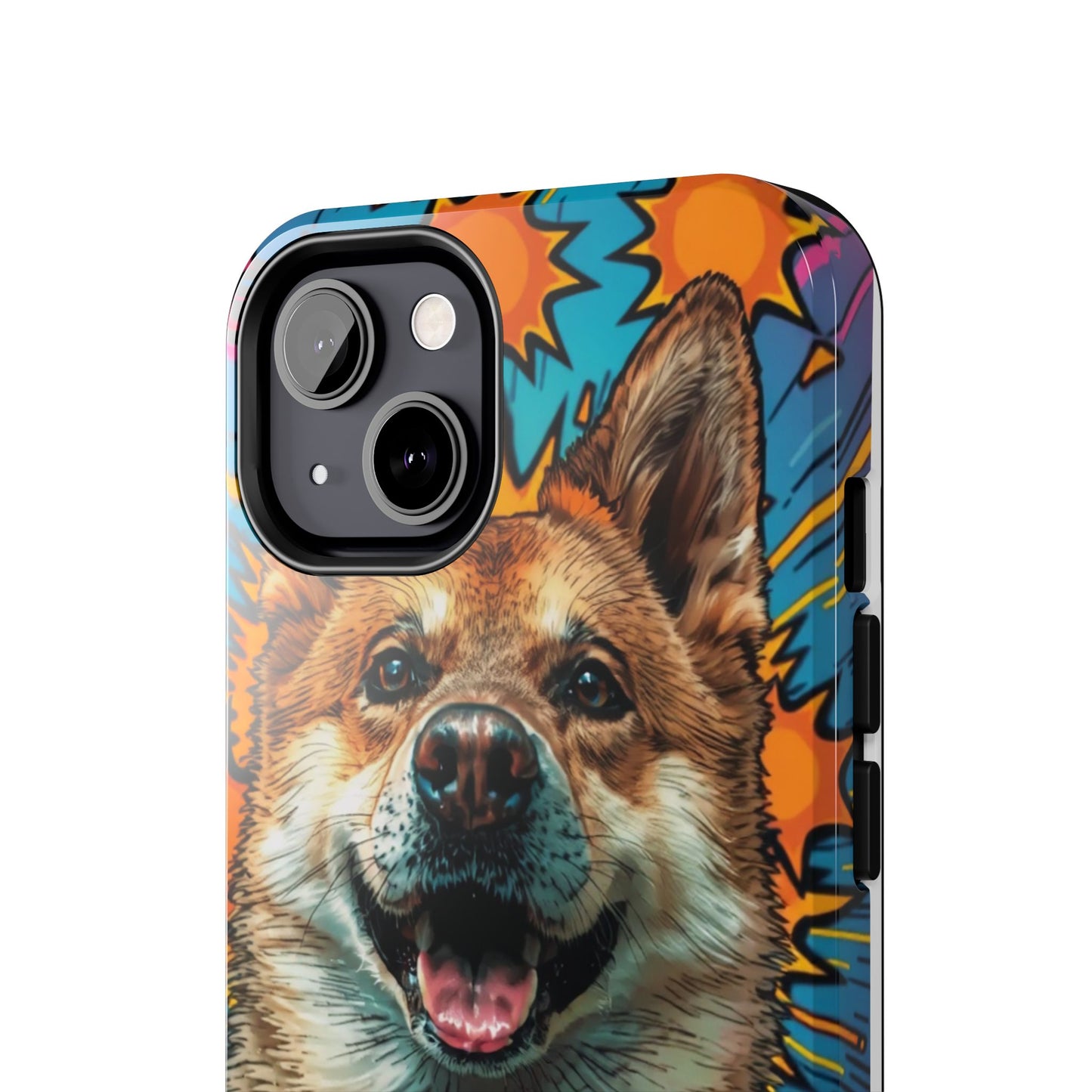 Vibrant Corgi Tough Phone Case - Fun Design for Pet Lovers