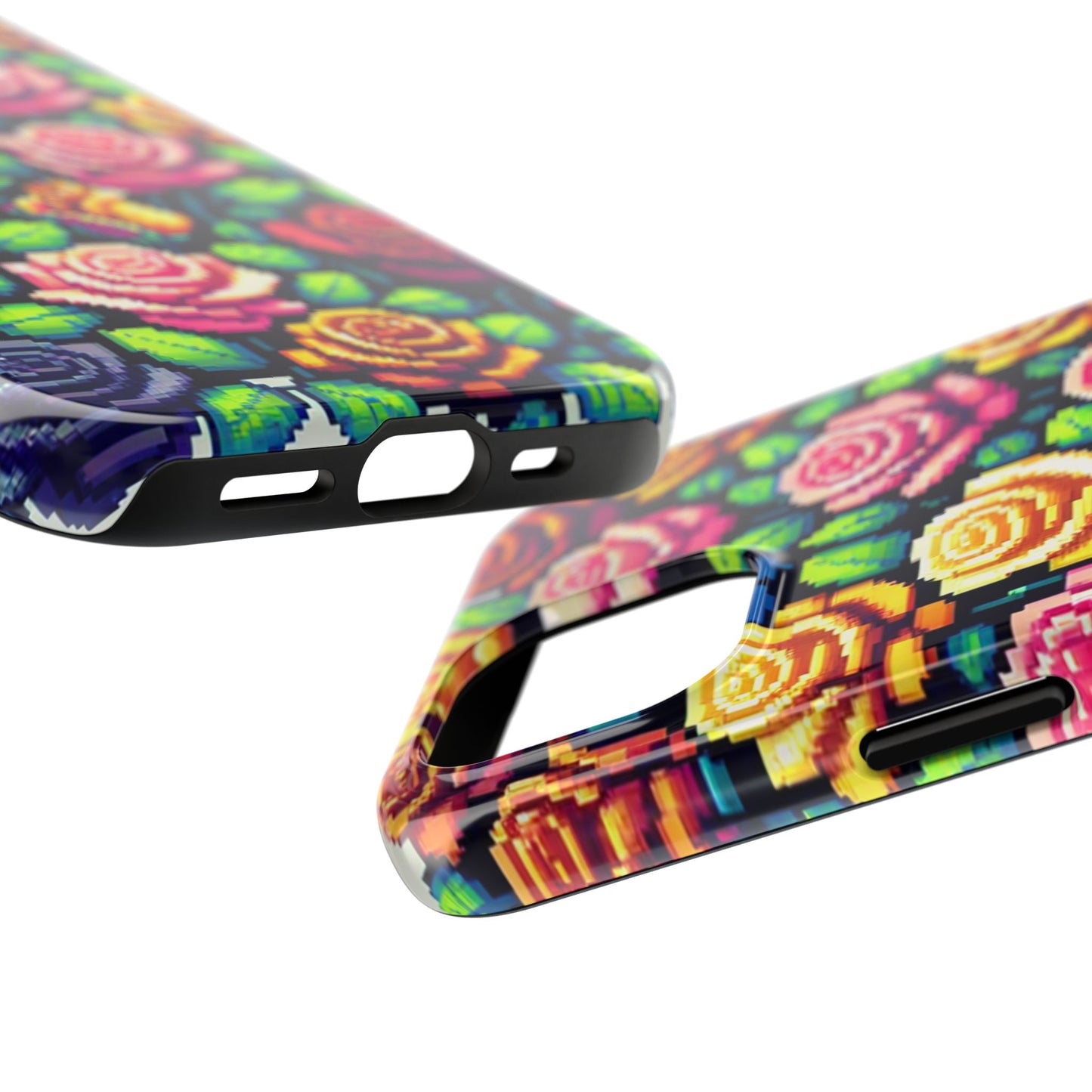 Vibrant Floral Tough Phone Case - Stylish Protection for Flower Lovers