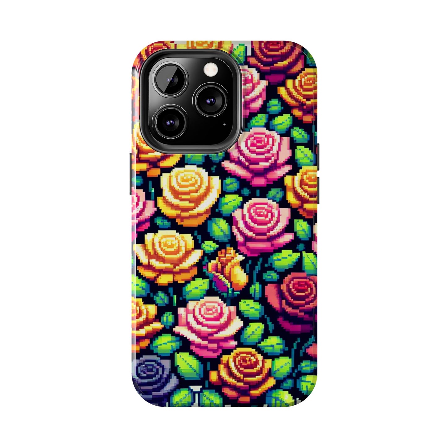 Vibrant Floral Tough Phone Case - Stylish Protection for Flower Lovers