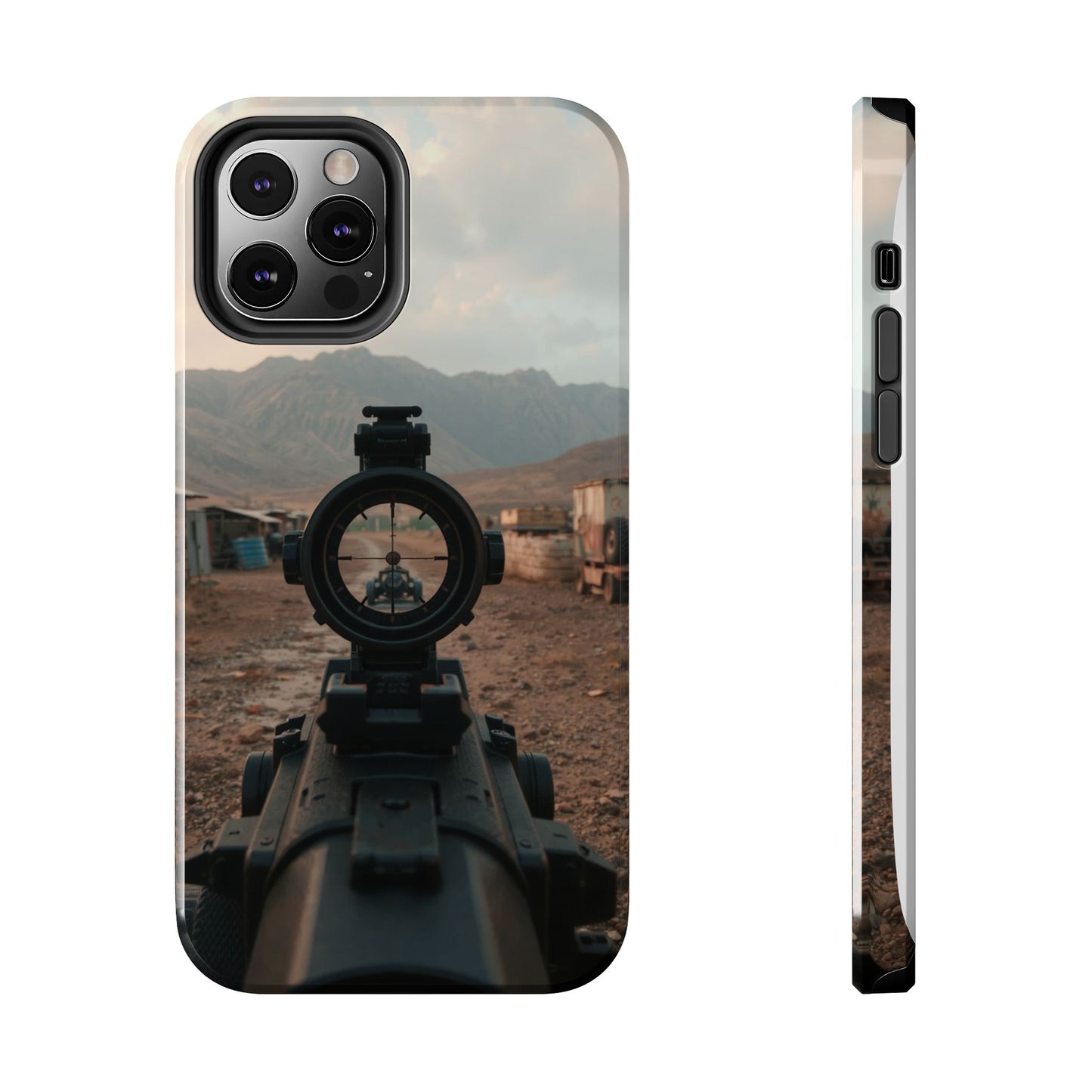 Tough Phone Case - Military Inspired Design with Sniper Scope