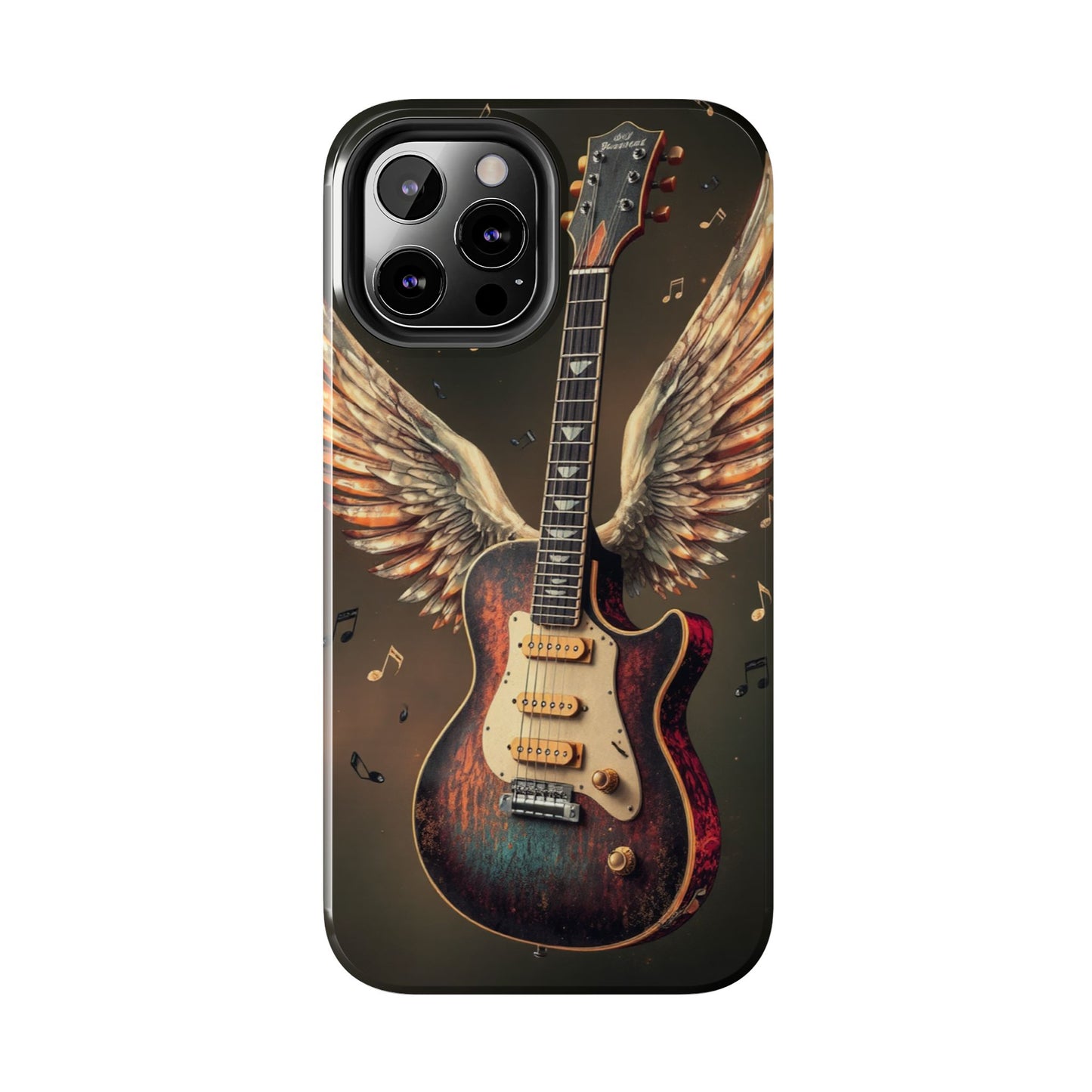 Inspirational Guitar Wing Phone Case - Tough Protection for Music Lovers