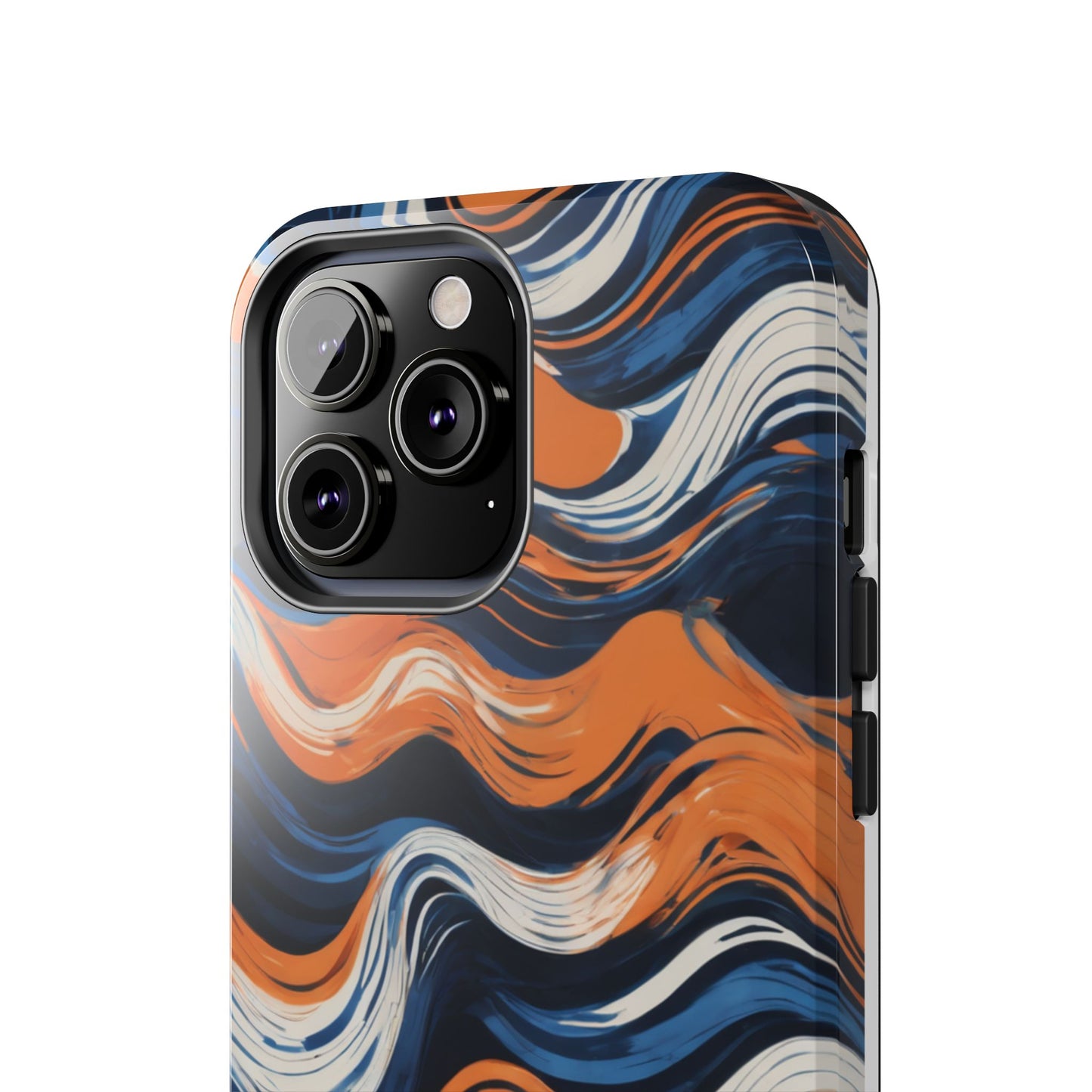 Wave Pattern Tough Phone Case - Stylish and Durable for Modern Lifestyle - for iPhone