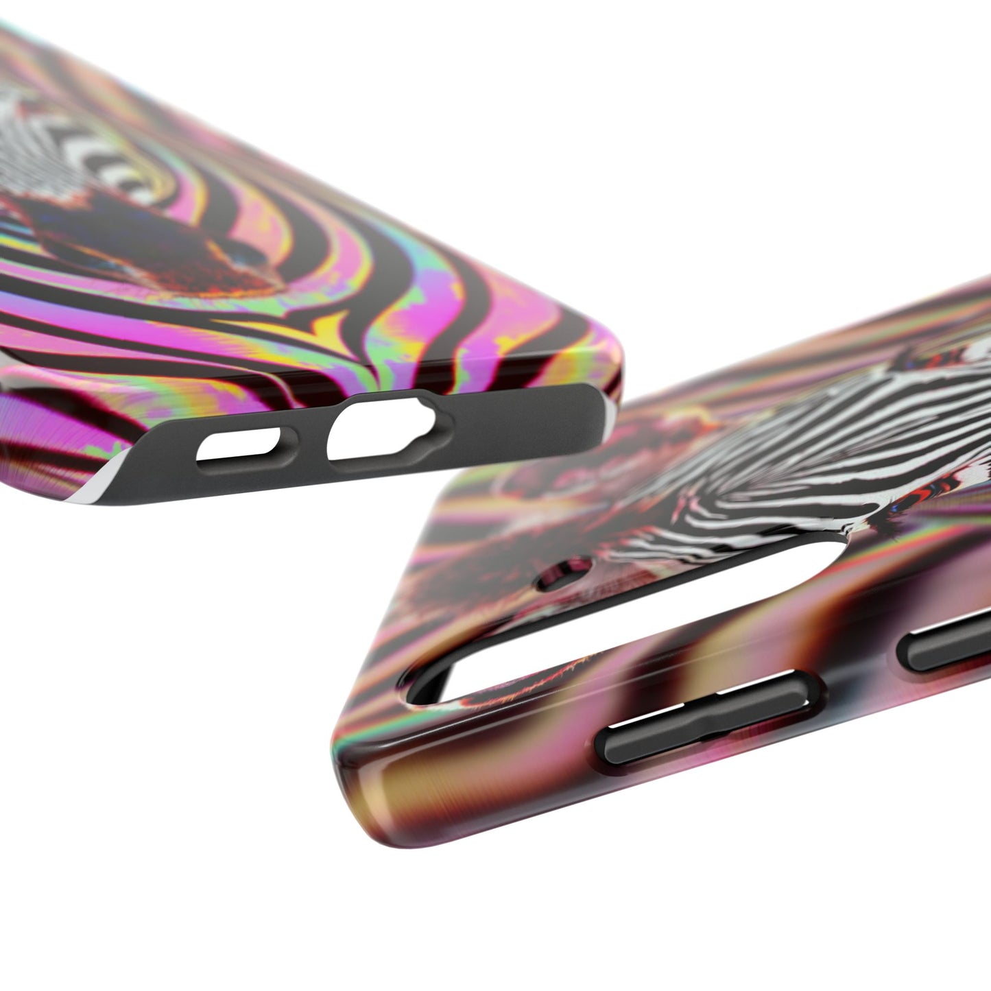 Vibrant Zebra Tough Phone Case - Unique Animal Design for Wild Spirit