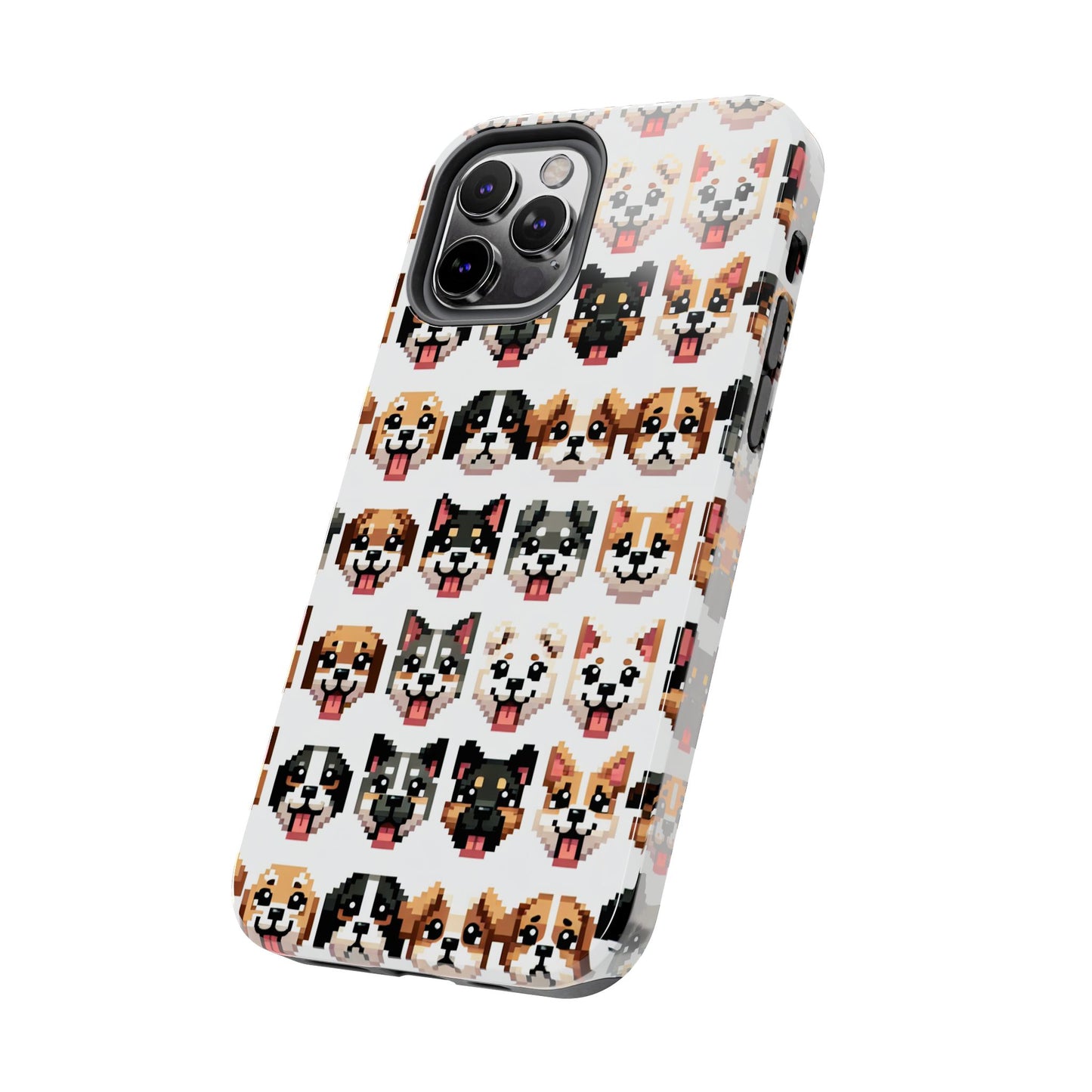 Pixelated Dog Breed Tough Phone Case - Cute, Durable Protection for Pet Lovers - for iPhone