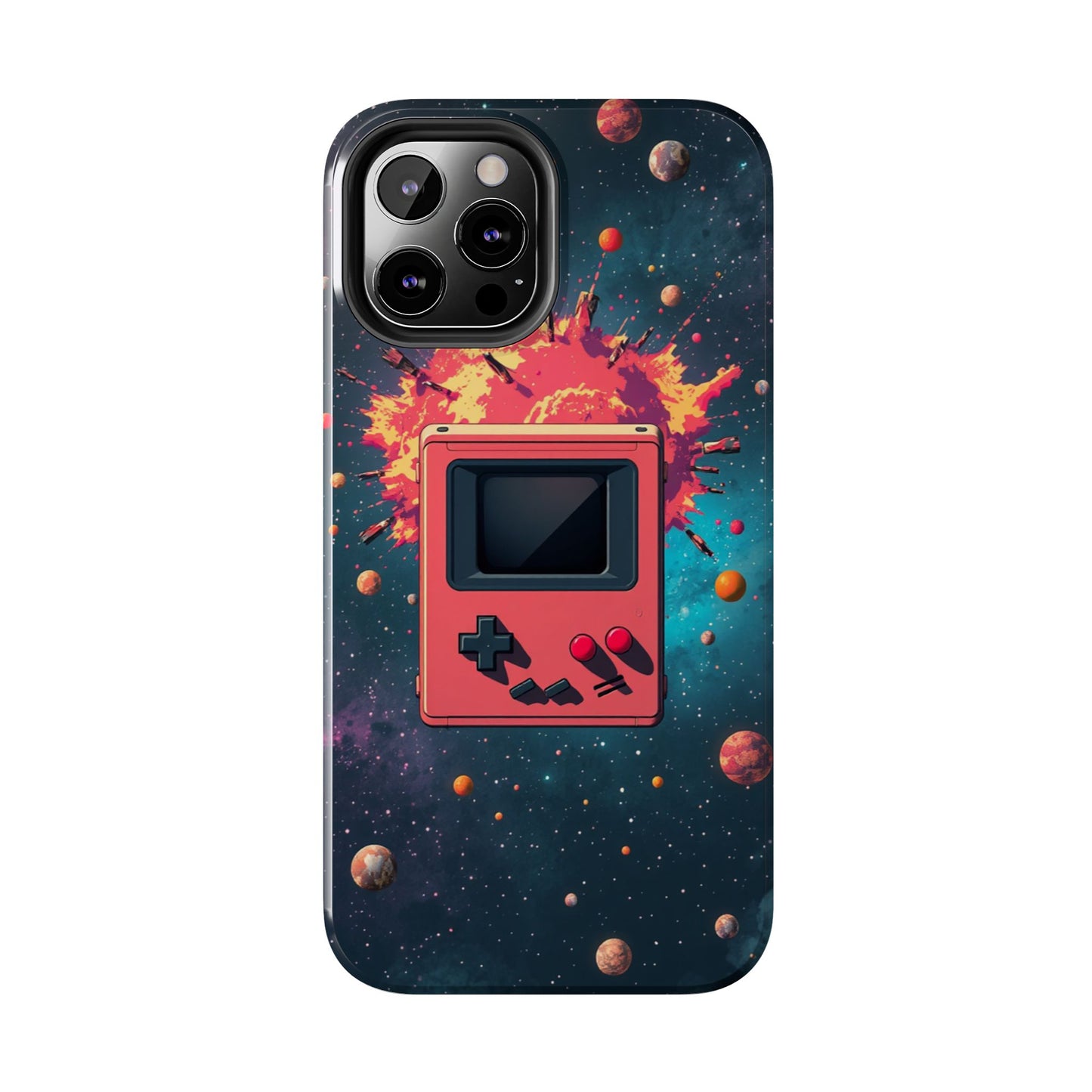 Retro Gaming Tough Phone Case - Space Adventure Design