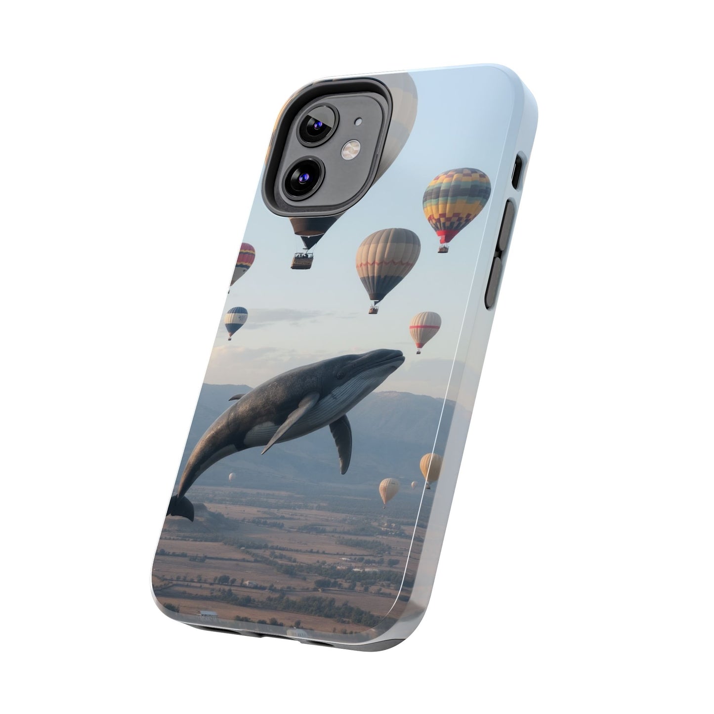 Whale Hot Air Balloon Tough Phone Case - Adventure & Nature Lovers