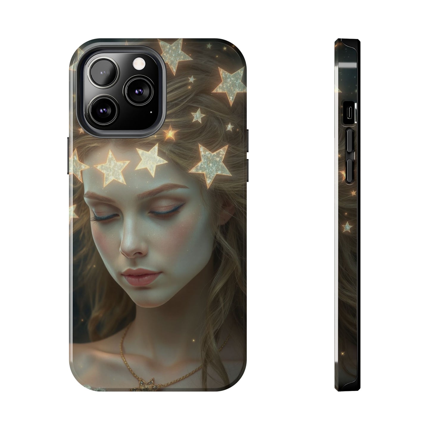 Celestial Dream Tough Phone Case - Artistic Starry Design for Style Enthusiasts