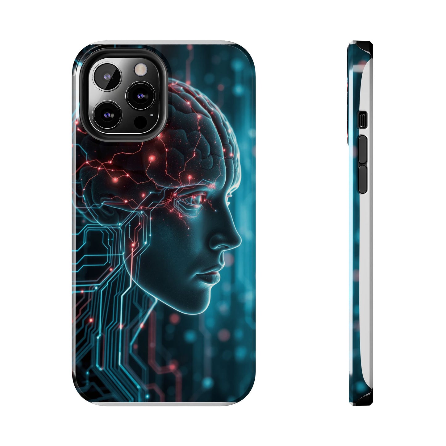 Futuristic Brain Design Tough Phone Case