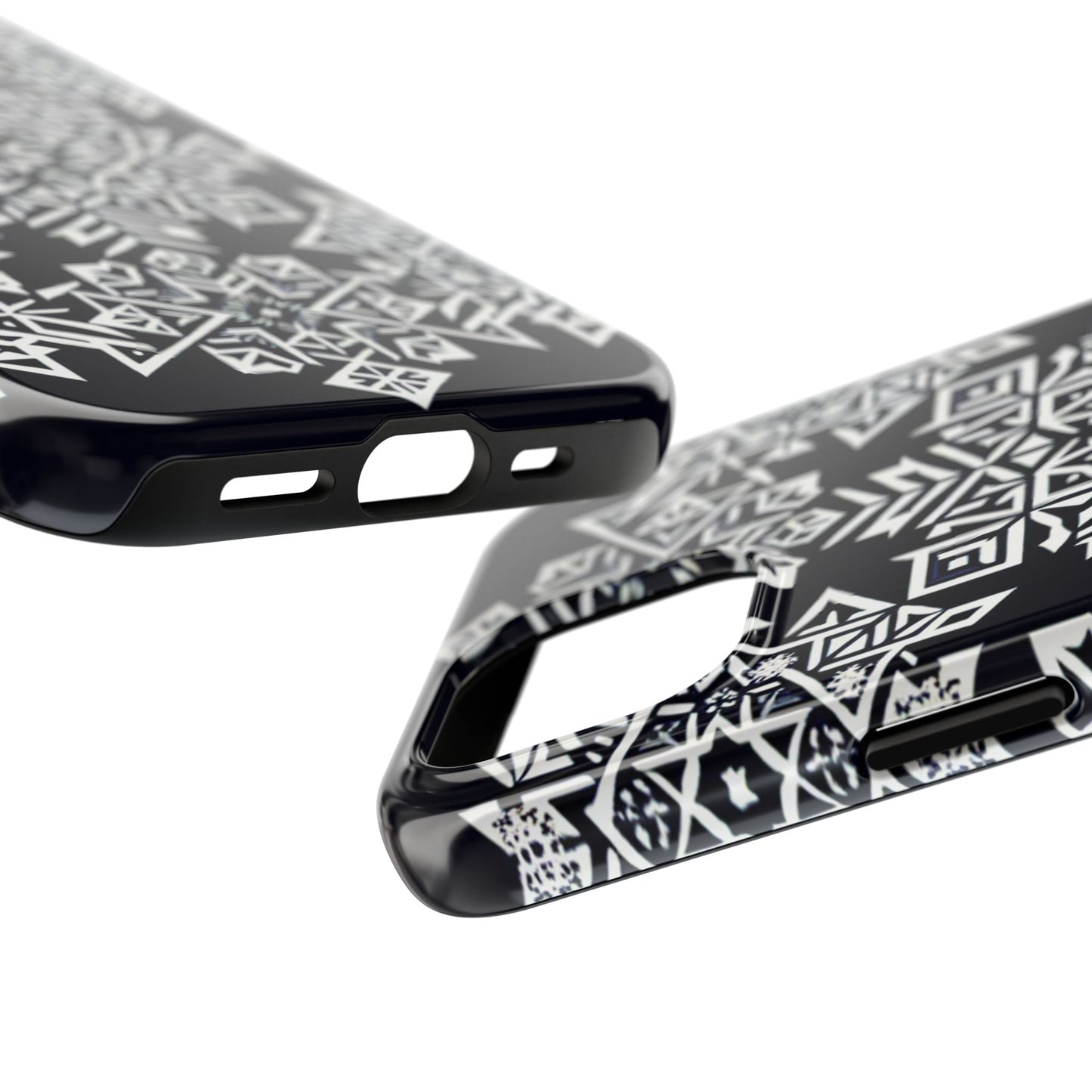 Winter Wonderland Tough Phone Case - Digital Snowflake - for iPhone