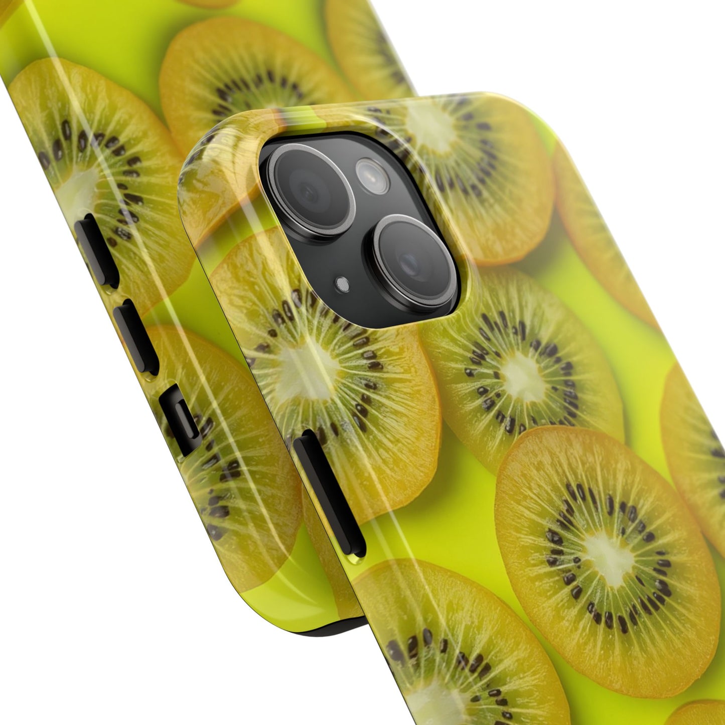 Vibrant Kiwi Tough Phone Case - Bright Yellow Design for Fruit Lovers