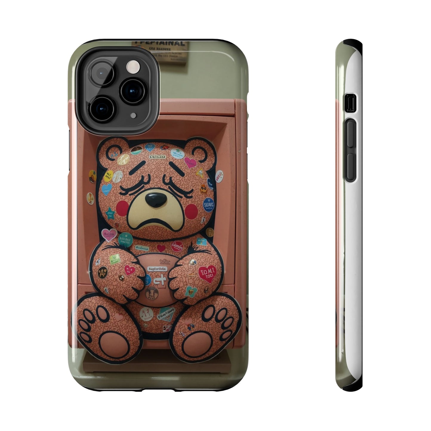 Cute Bear Tough Phone Case - Durable Protection with Fun Design