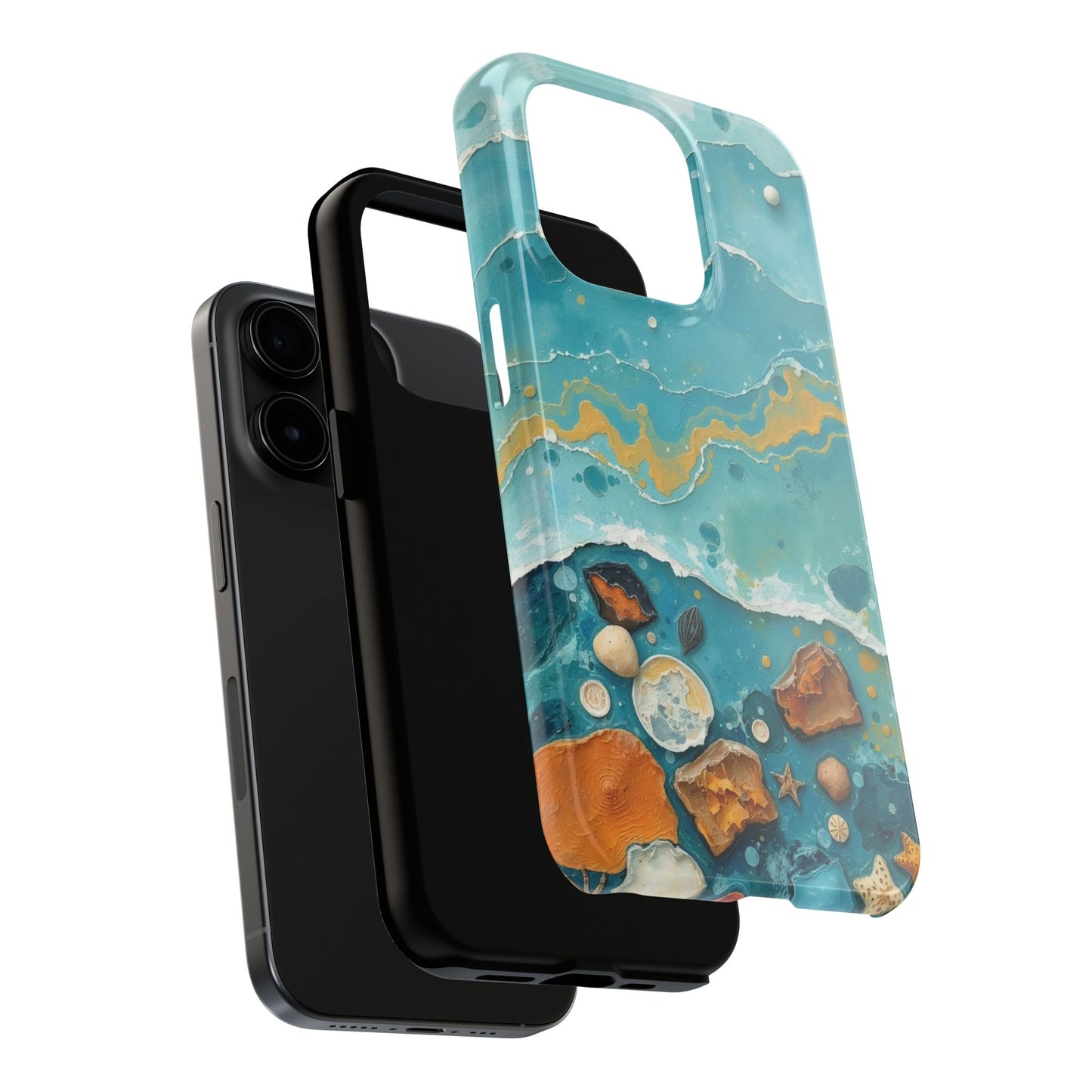 Ocean-Inspired Tough Phone Cases - Coastal Beach Vibe, Easy Accessory for Beach Lovers