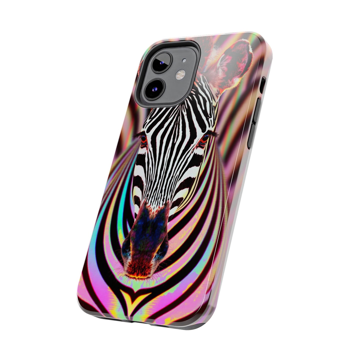 Vibrant Zebra Tough Phone Case - Unique Animal Design for Wild Spirit